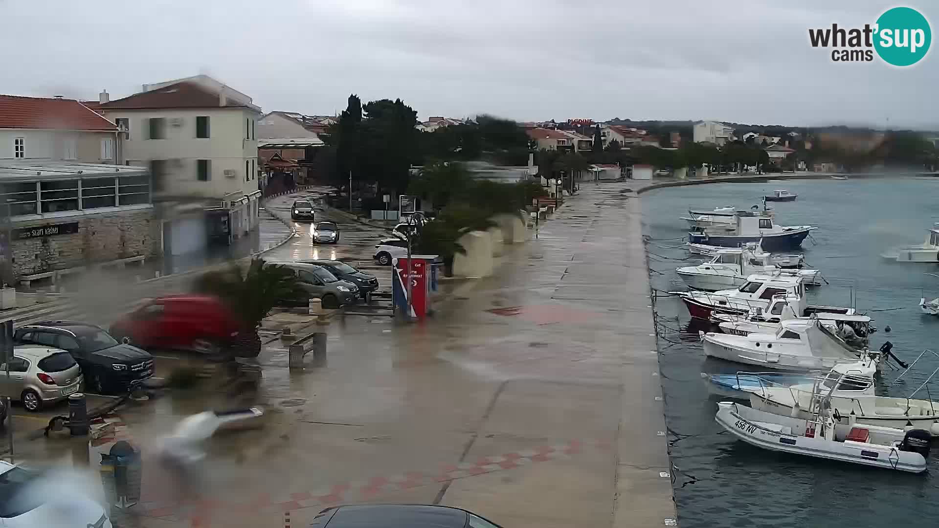 Novalja spletna kamera promenada