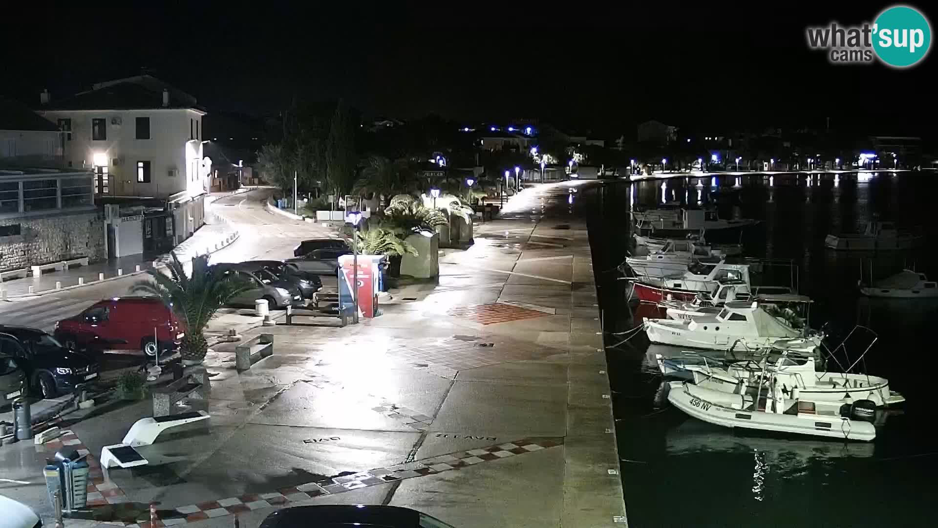 Web kamera Novalja promenada