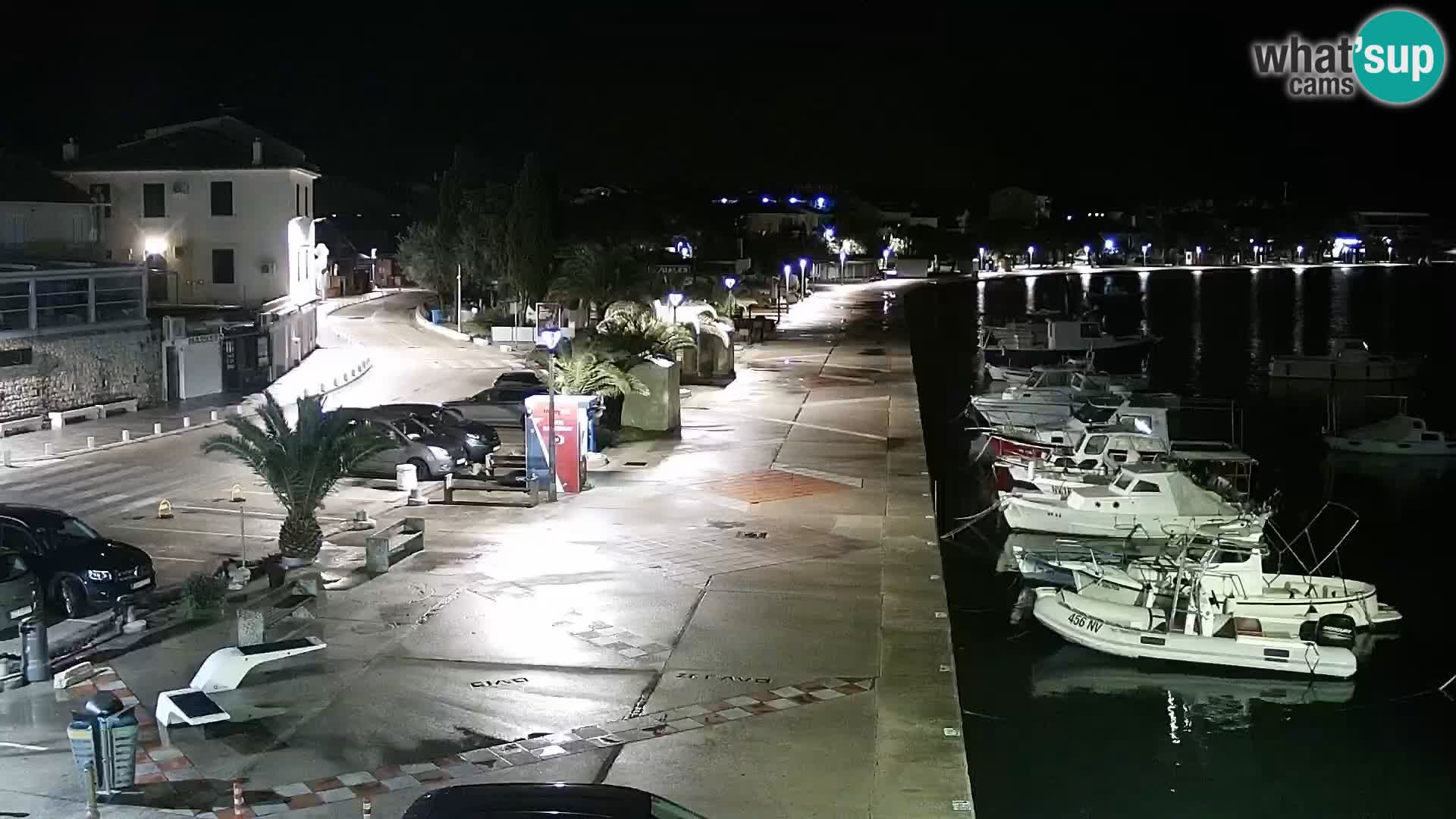 Web kamera Novalja promenada