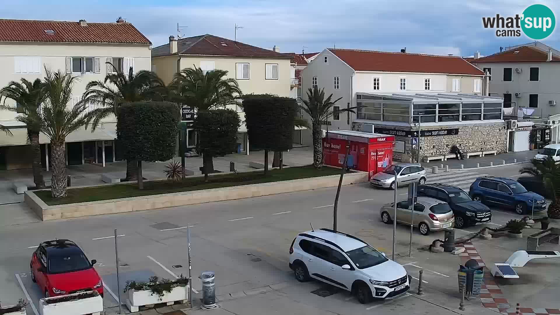 Novalja spletna kamera promenada