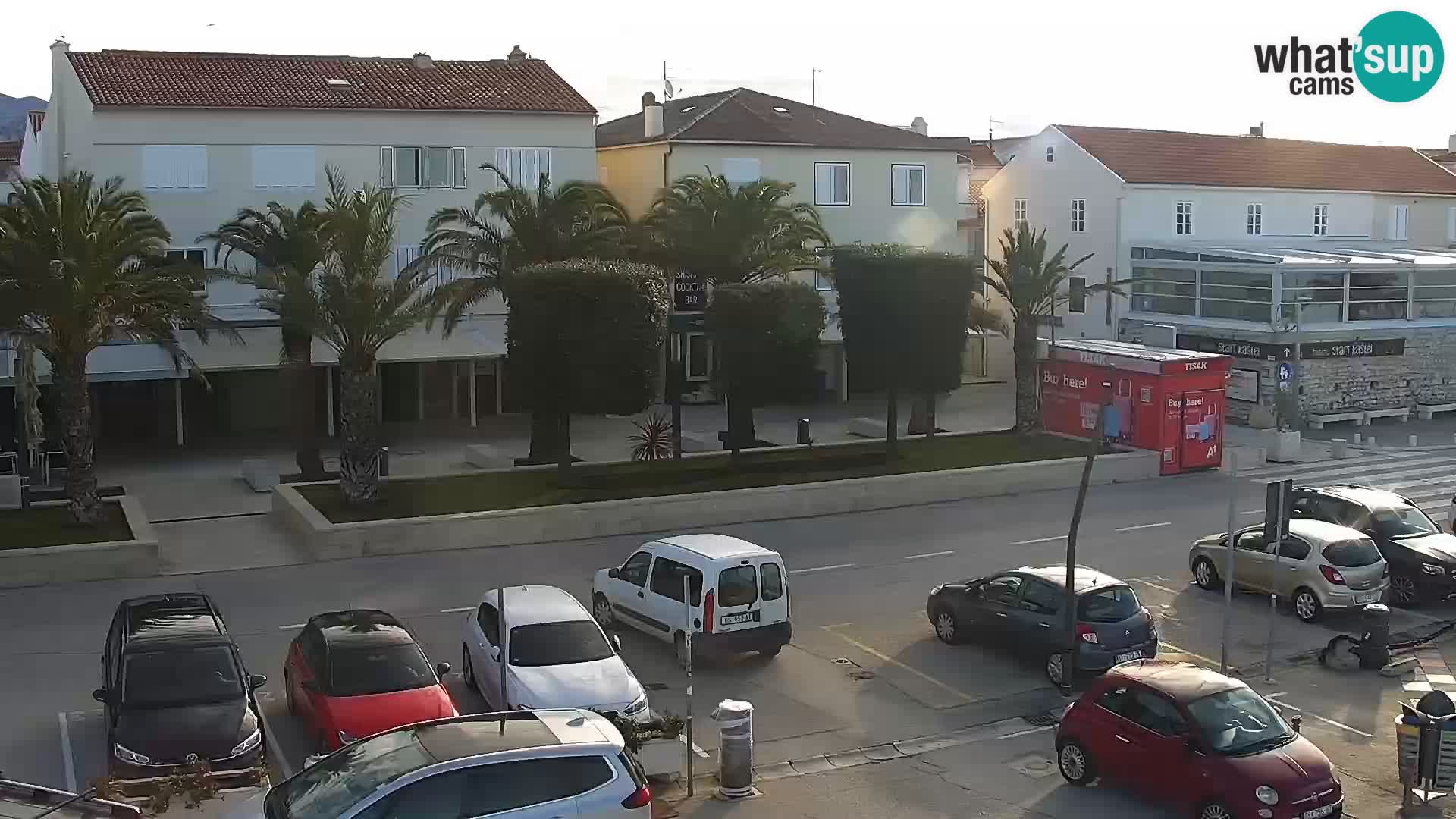 Webcam Novalja seaside promenade