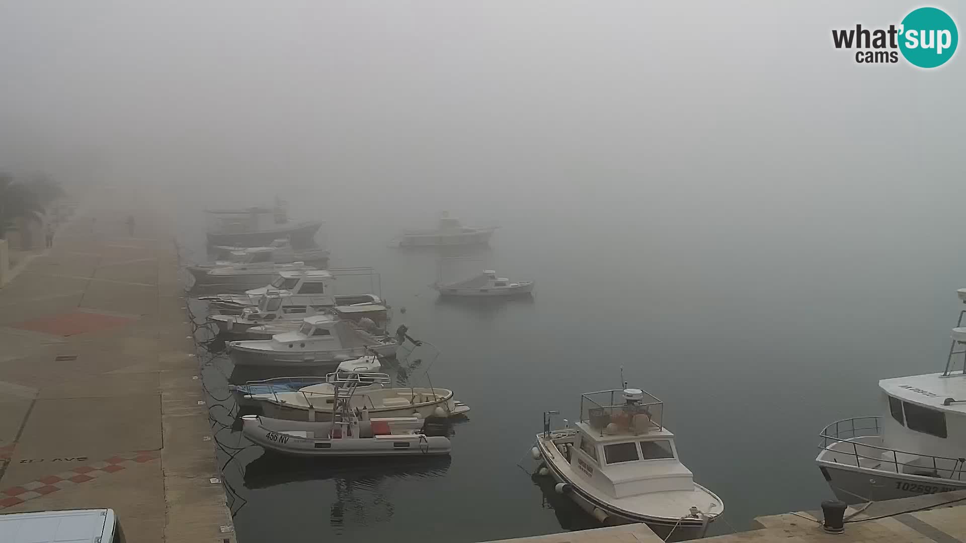 Novalja spletna kamera promenada