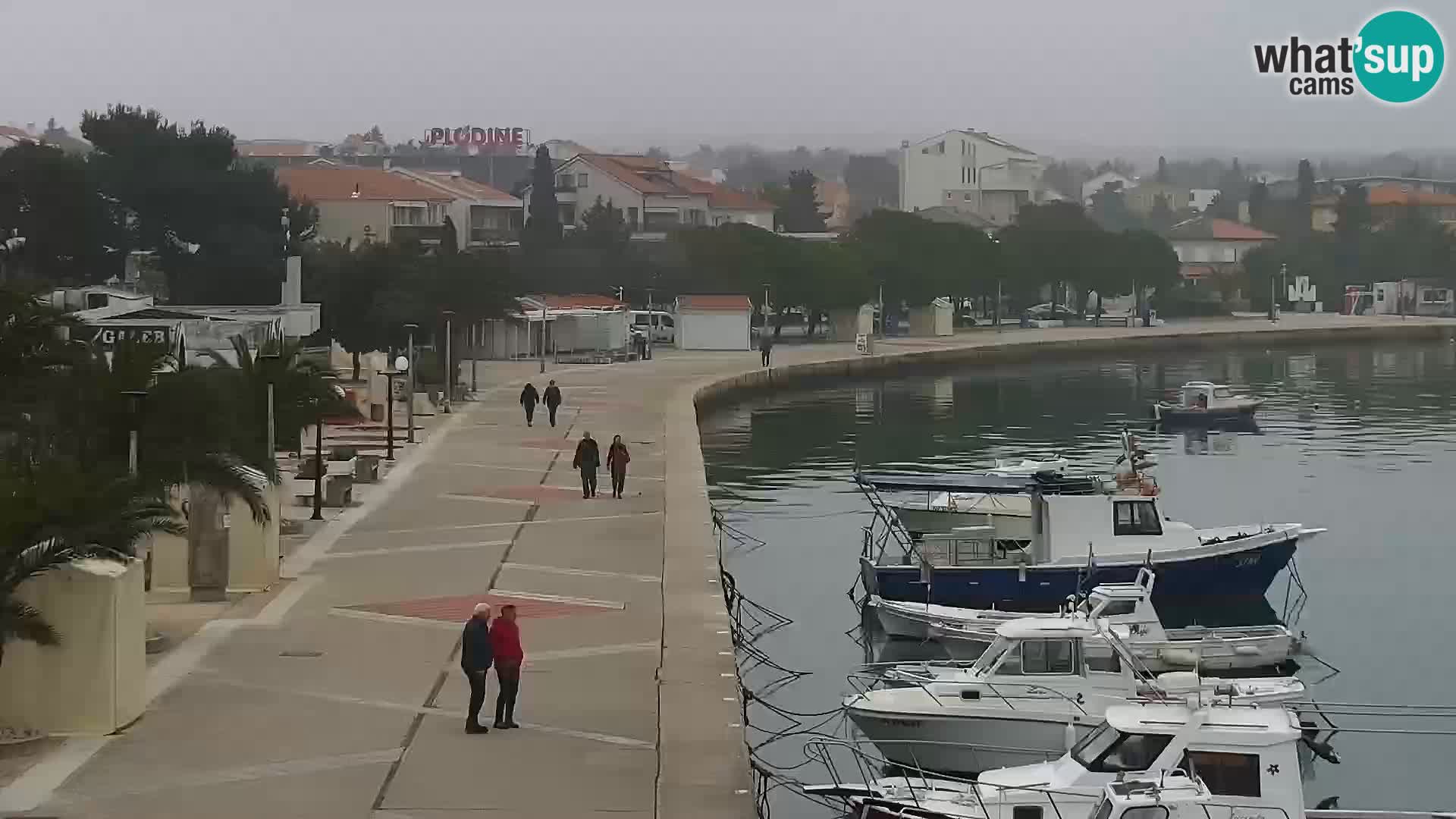 Novalja spletna kamera promenada