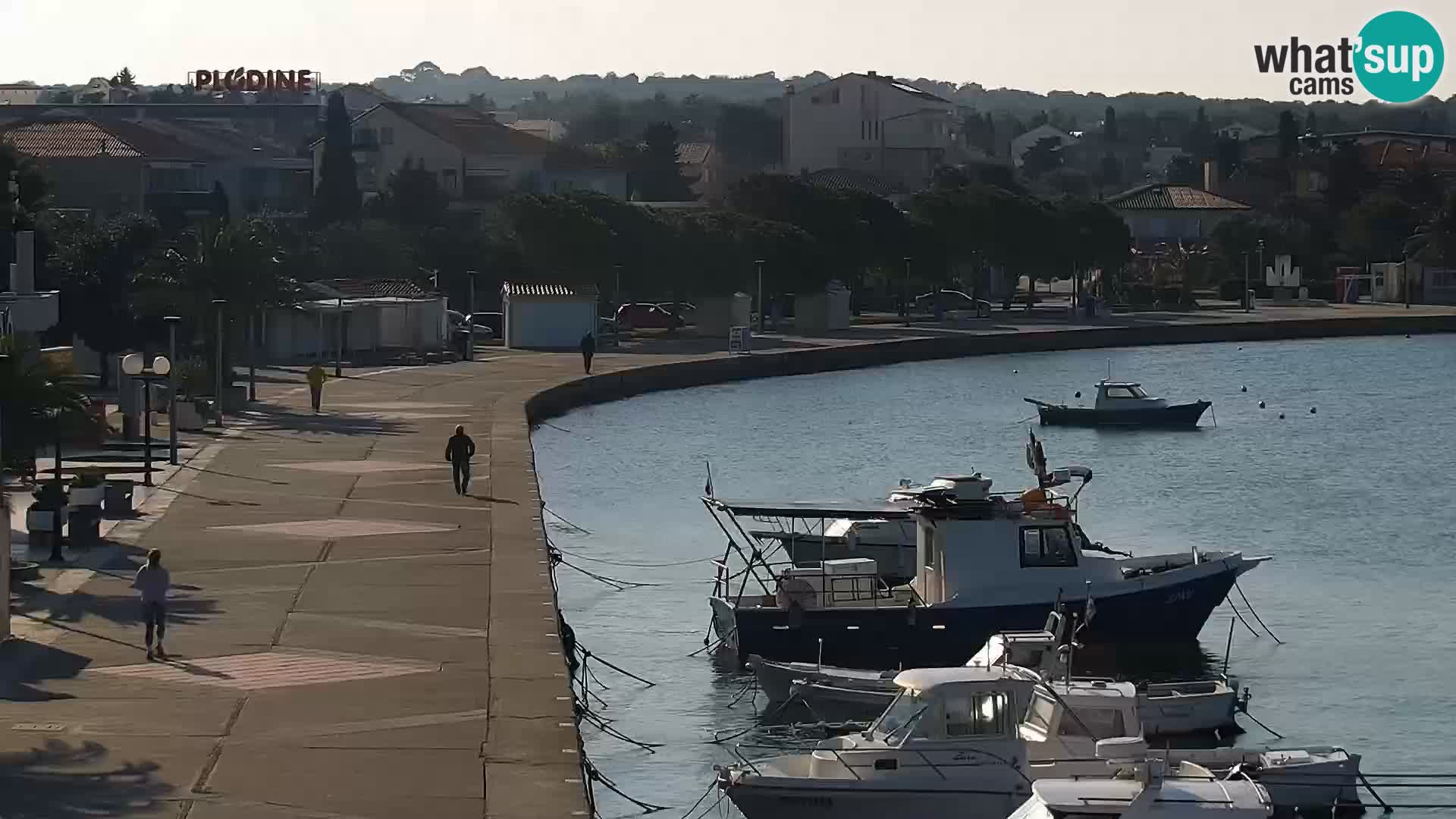 Webcam Novalja seaside promenade