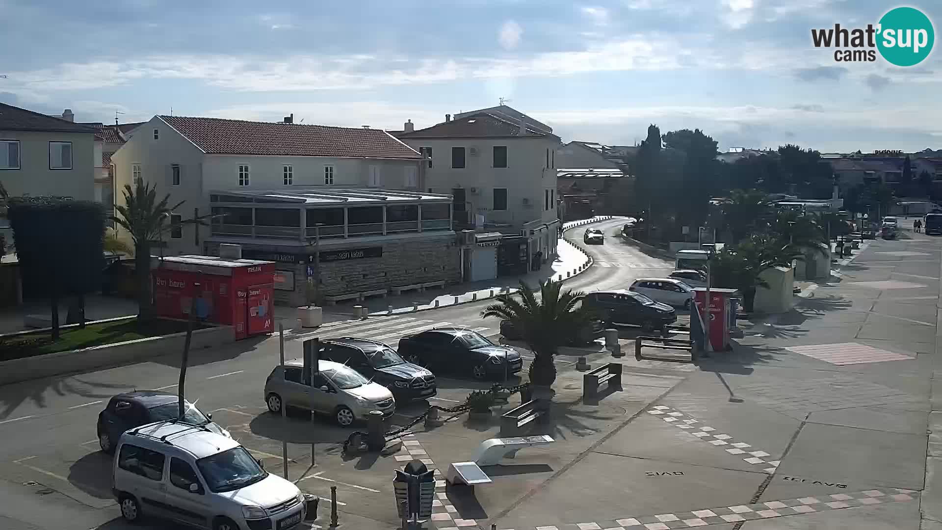 Web kamera Novalja promenada