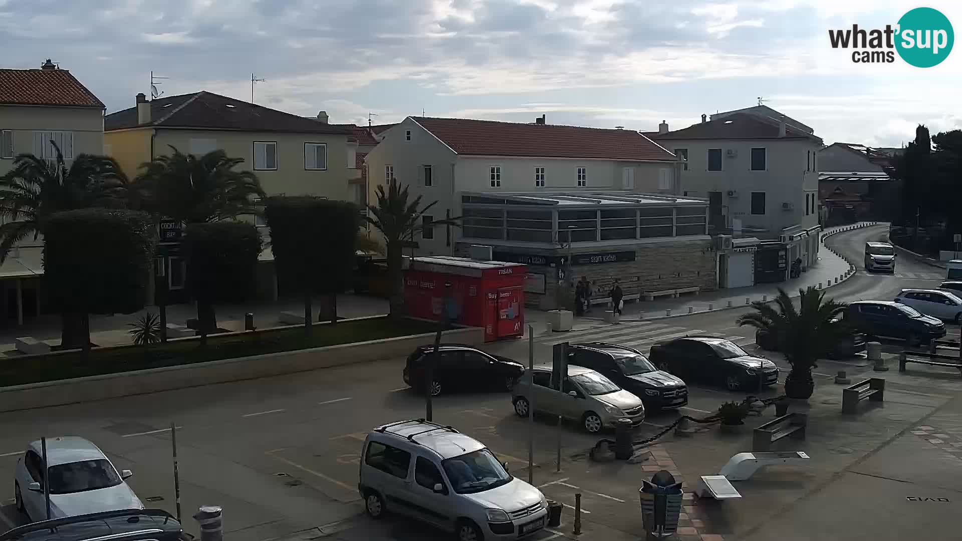 Webcam Novalja seaside promenade