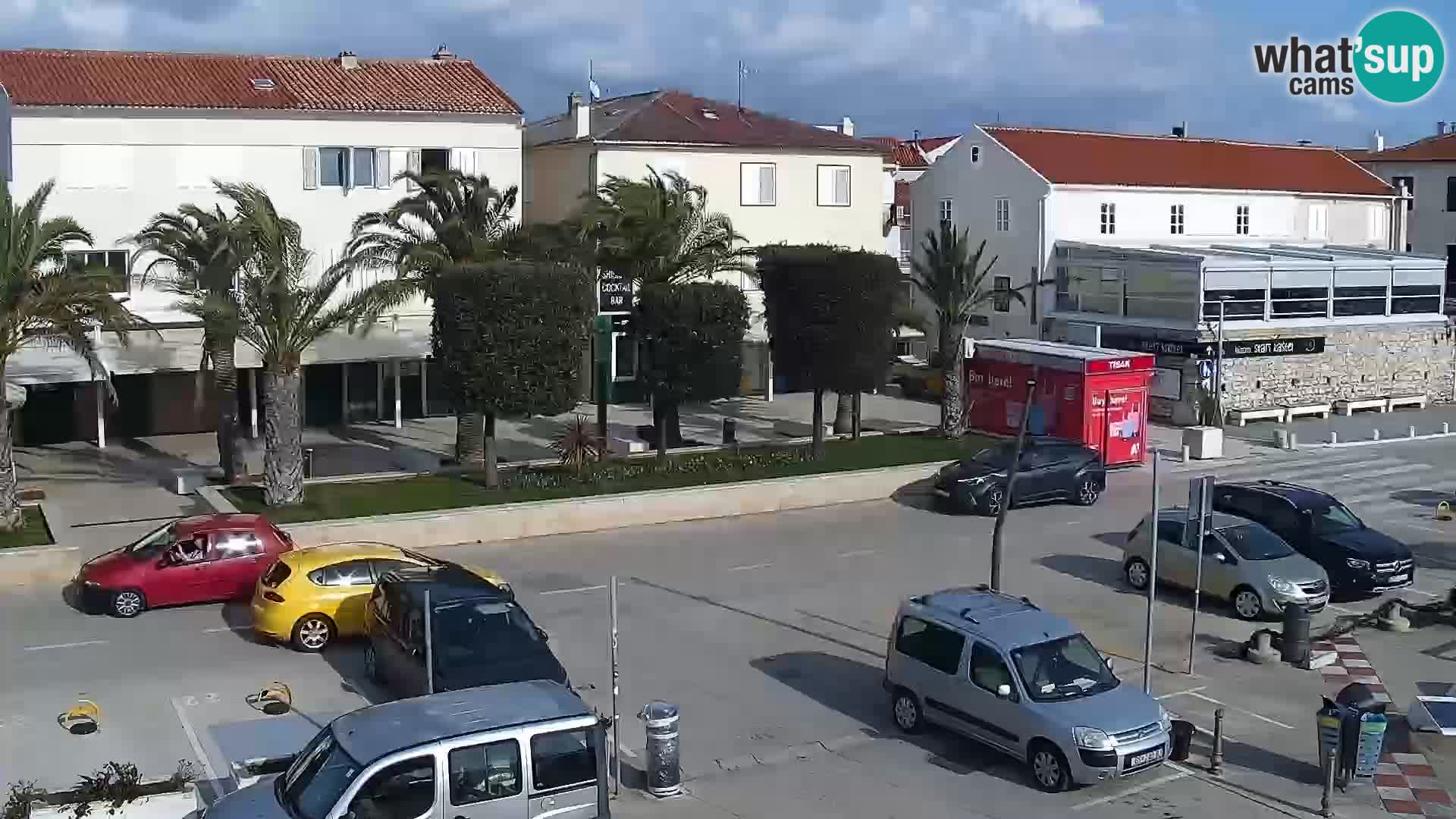 Web kamera Novalja promenada