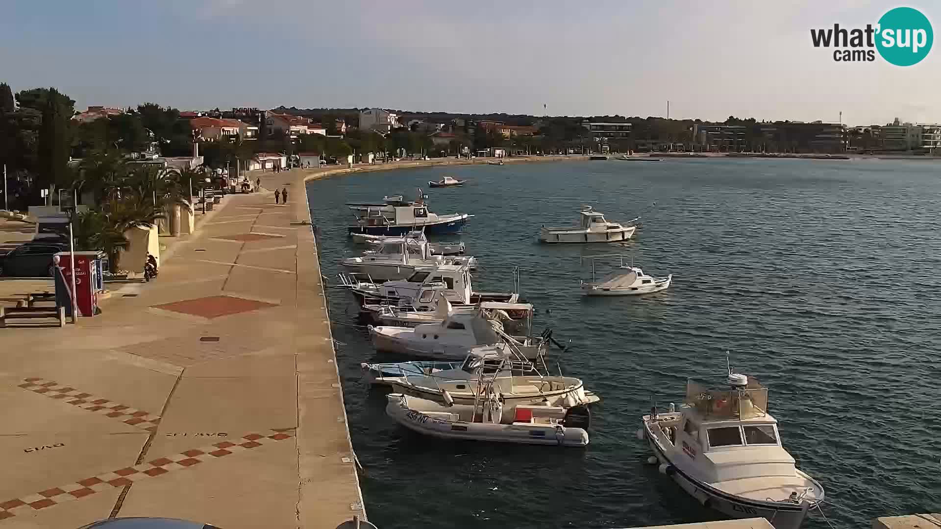 Webcam Novalja seaside promenade