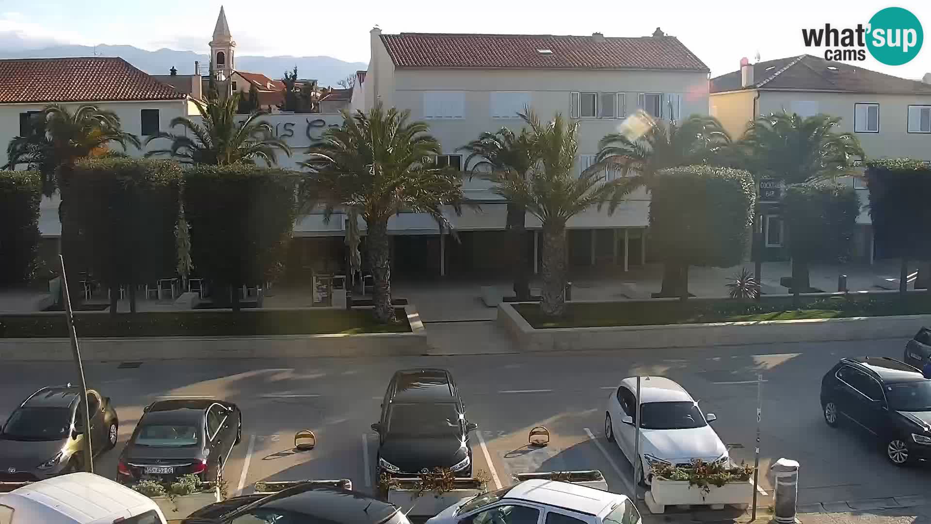 Webcam Novalja seaside promenade