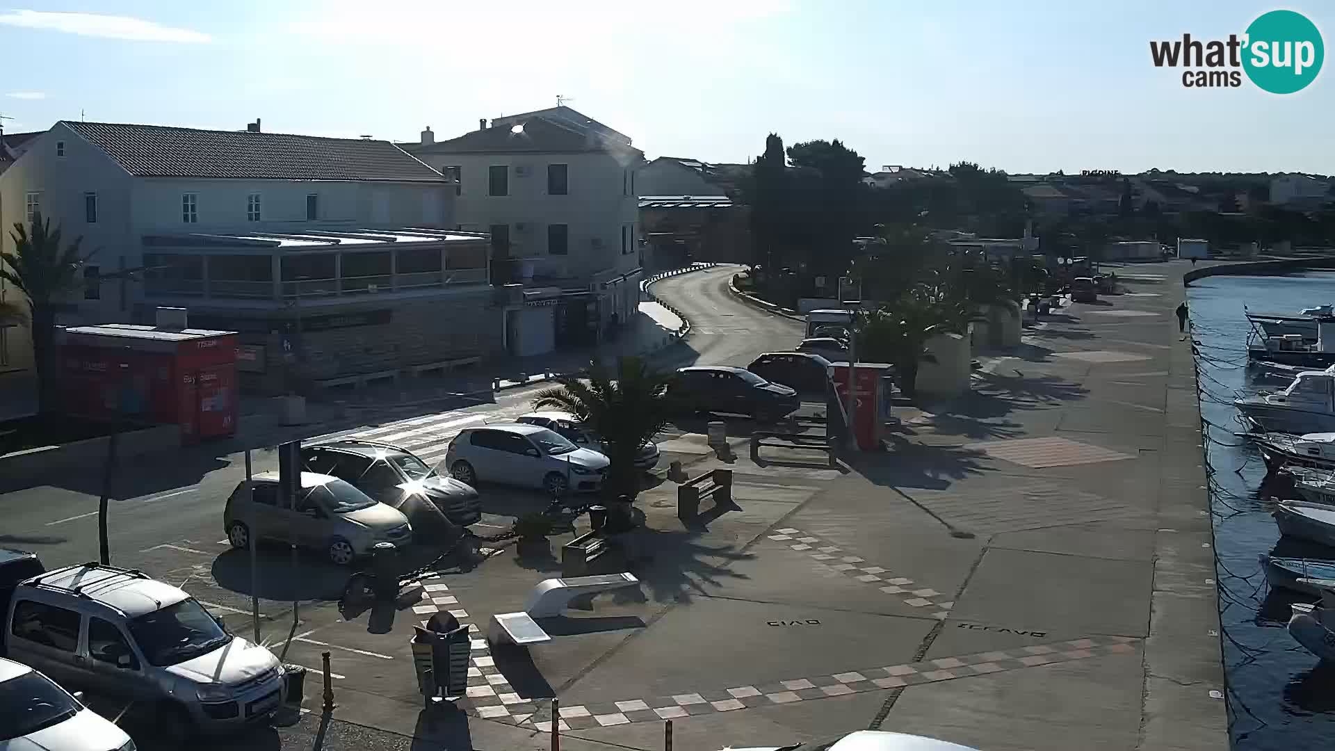 Webcam Novalja seaside promenade