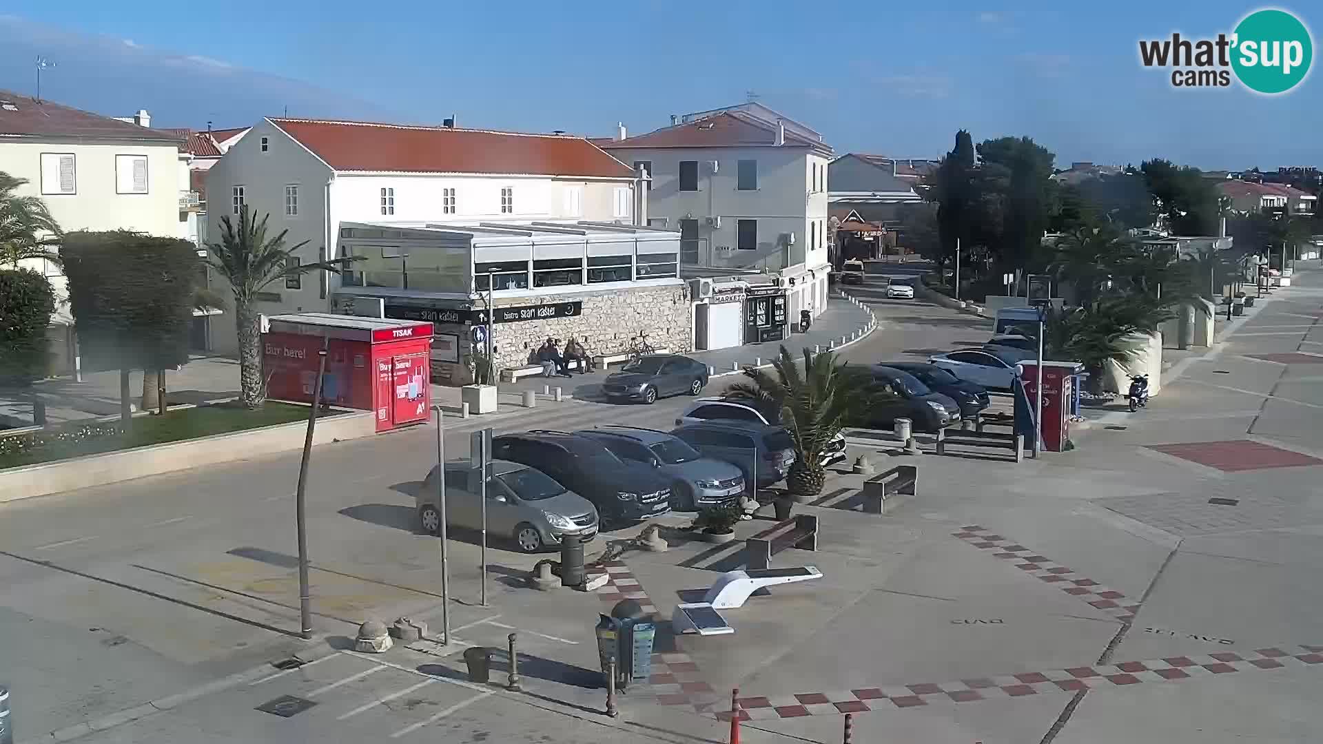 Web kamera Novalja promenada