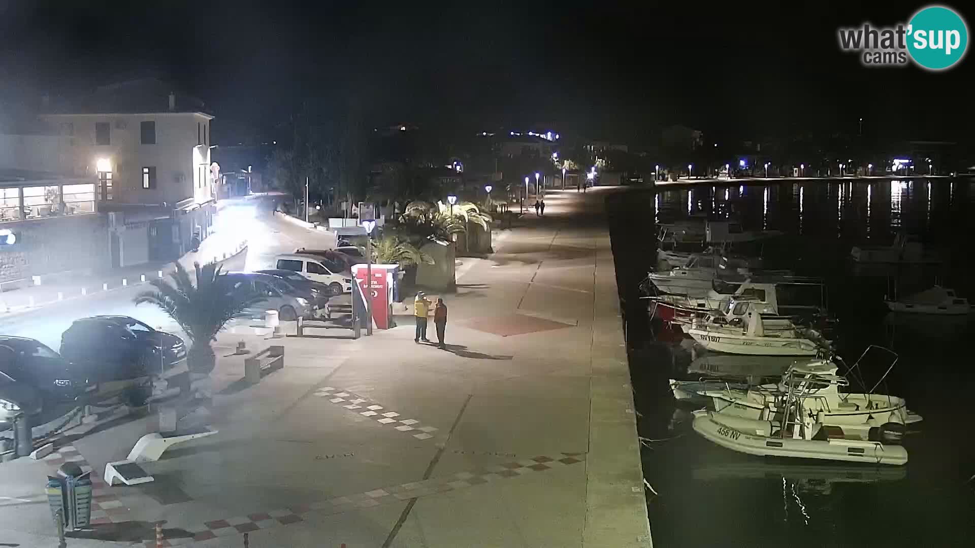 Webcam Novalja seaside promenade