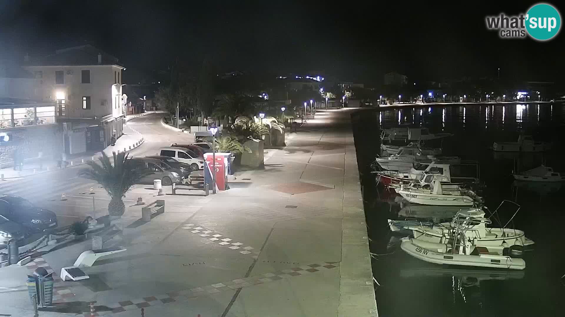 Webcam Novalja seaside promenade