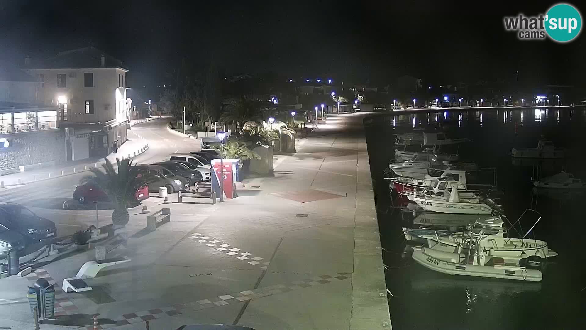 Webcam Novalja seaside promenade
