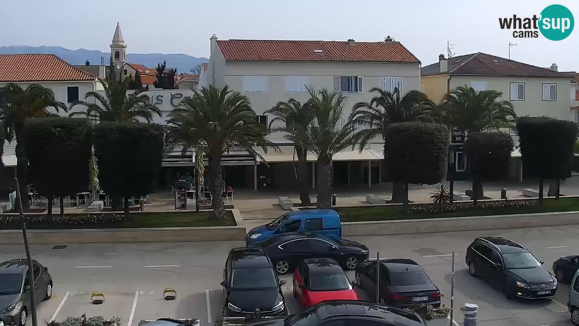 Webcam Novalja seaside promenade