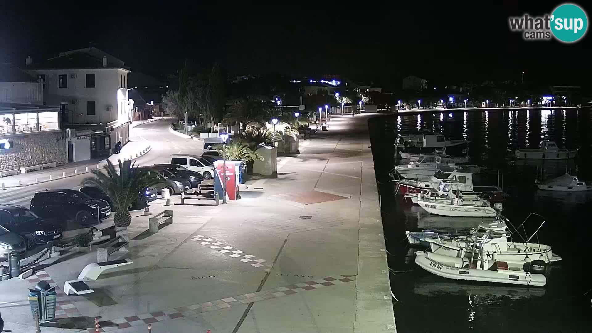 Web kamera Novalja promenada