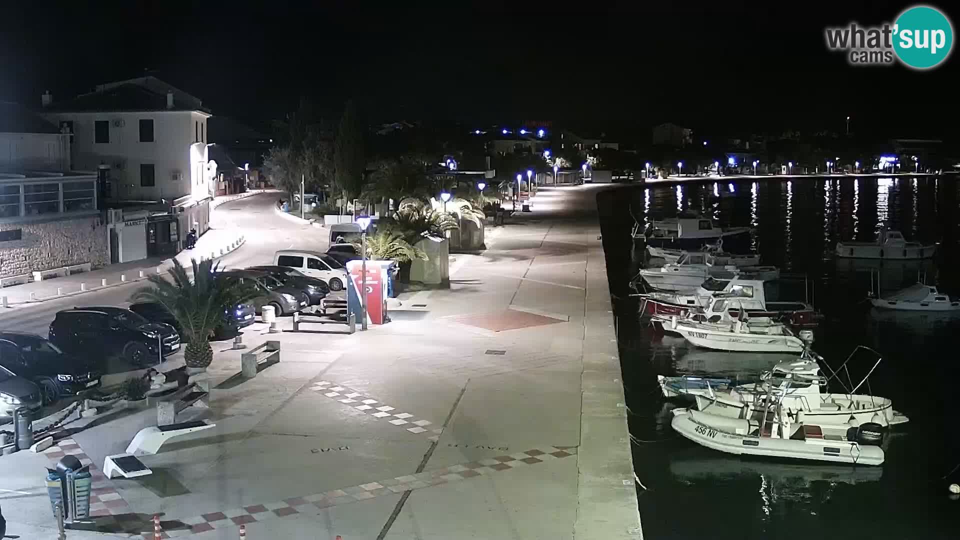 Web kamera Novalja promenada