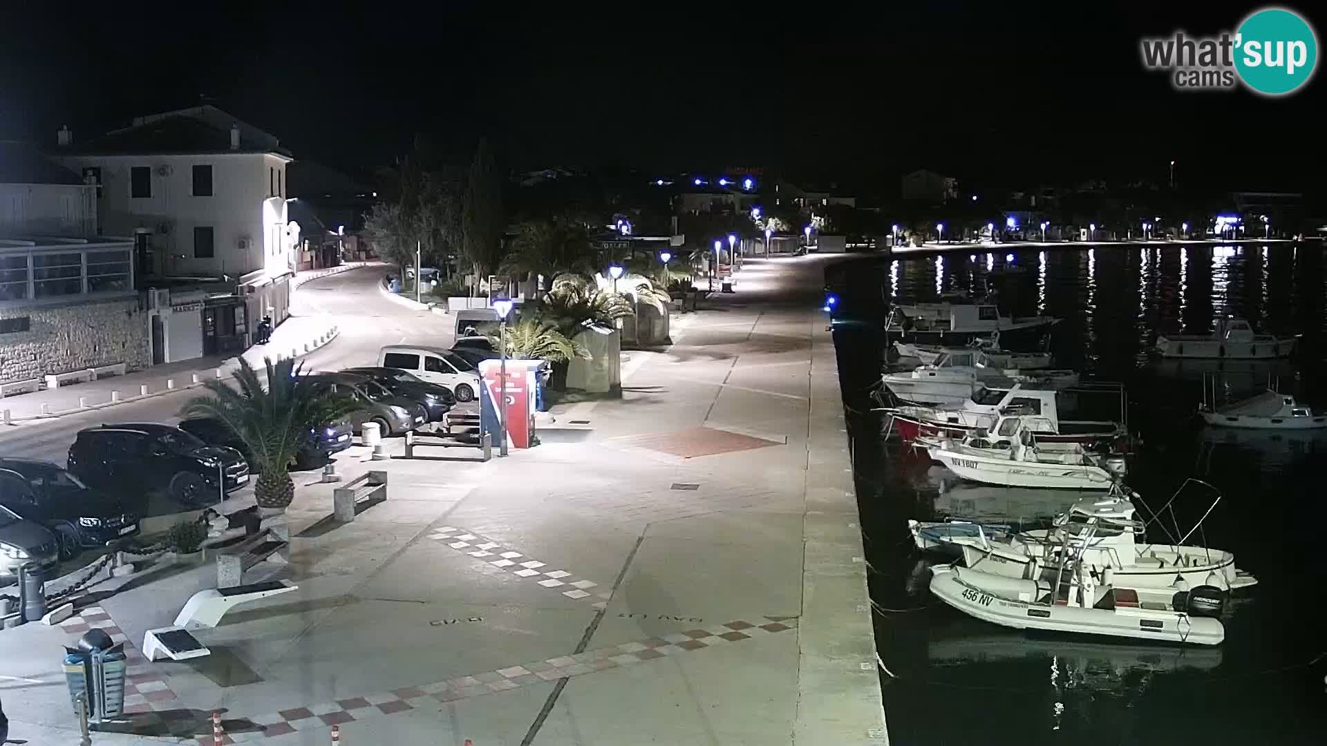 Web kamera Novalja promenada