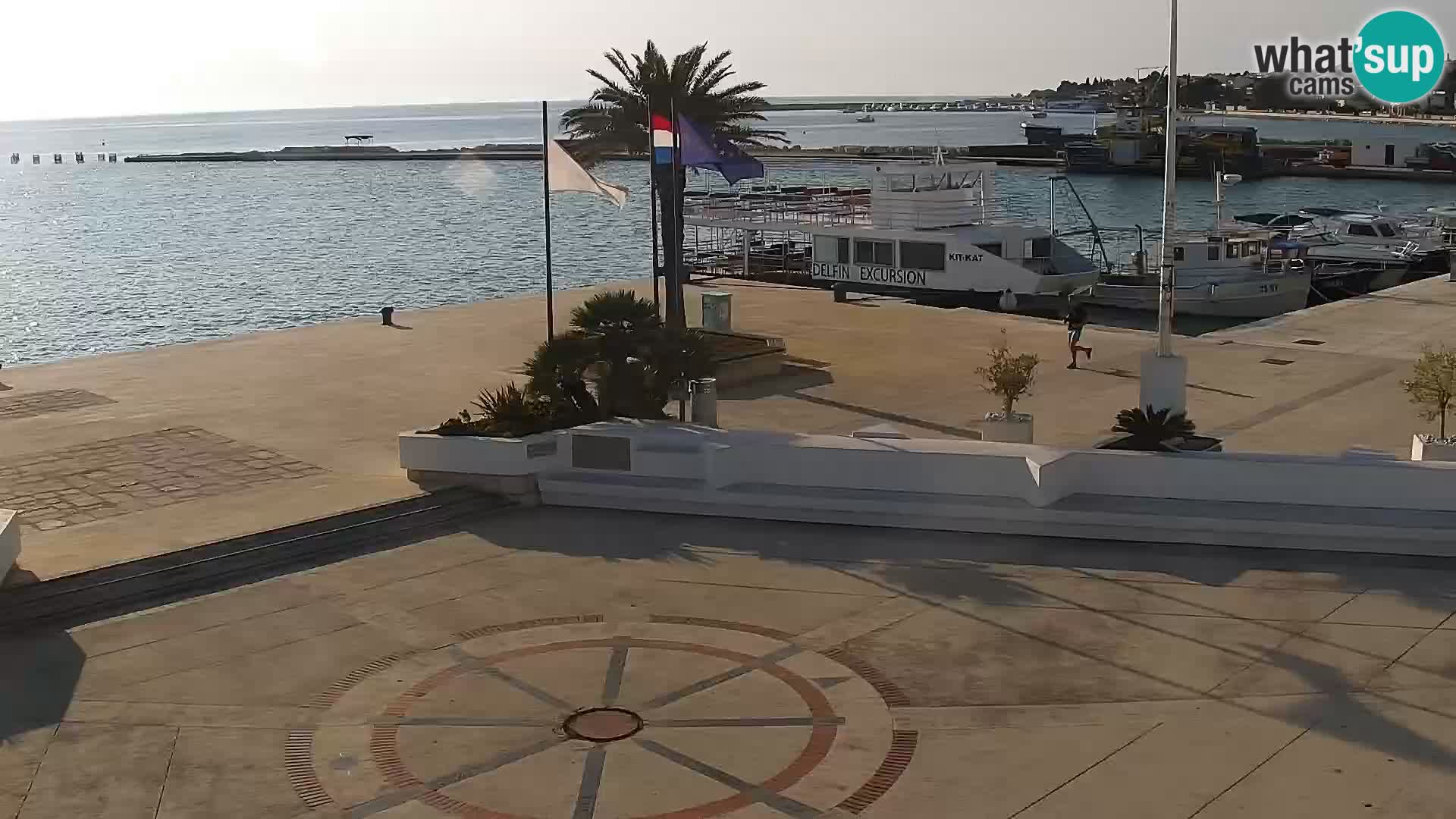 Webcam Novalja seaside promenade