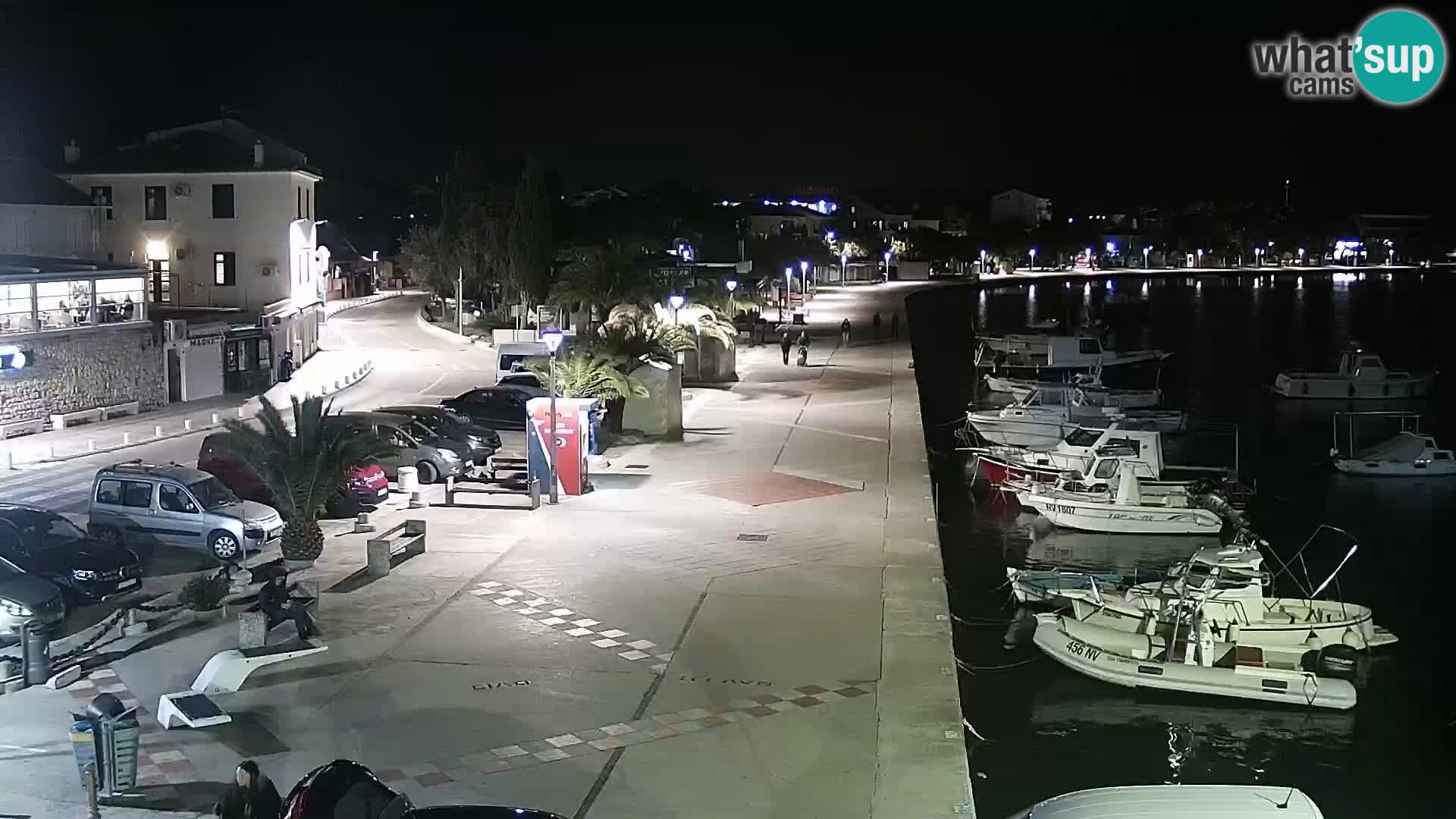 Web kamera Novalja promenada