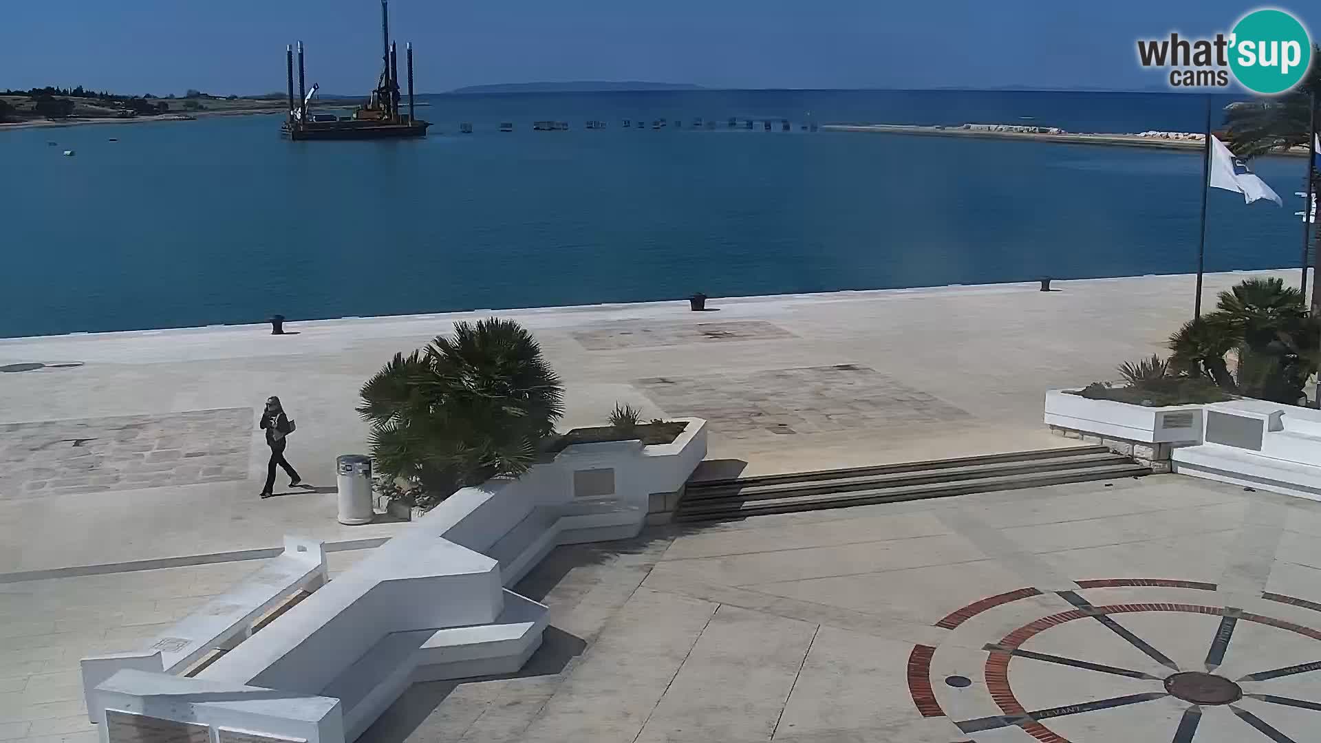 Webcam Novalja seaside promenade