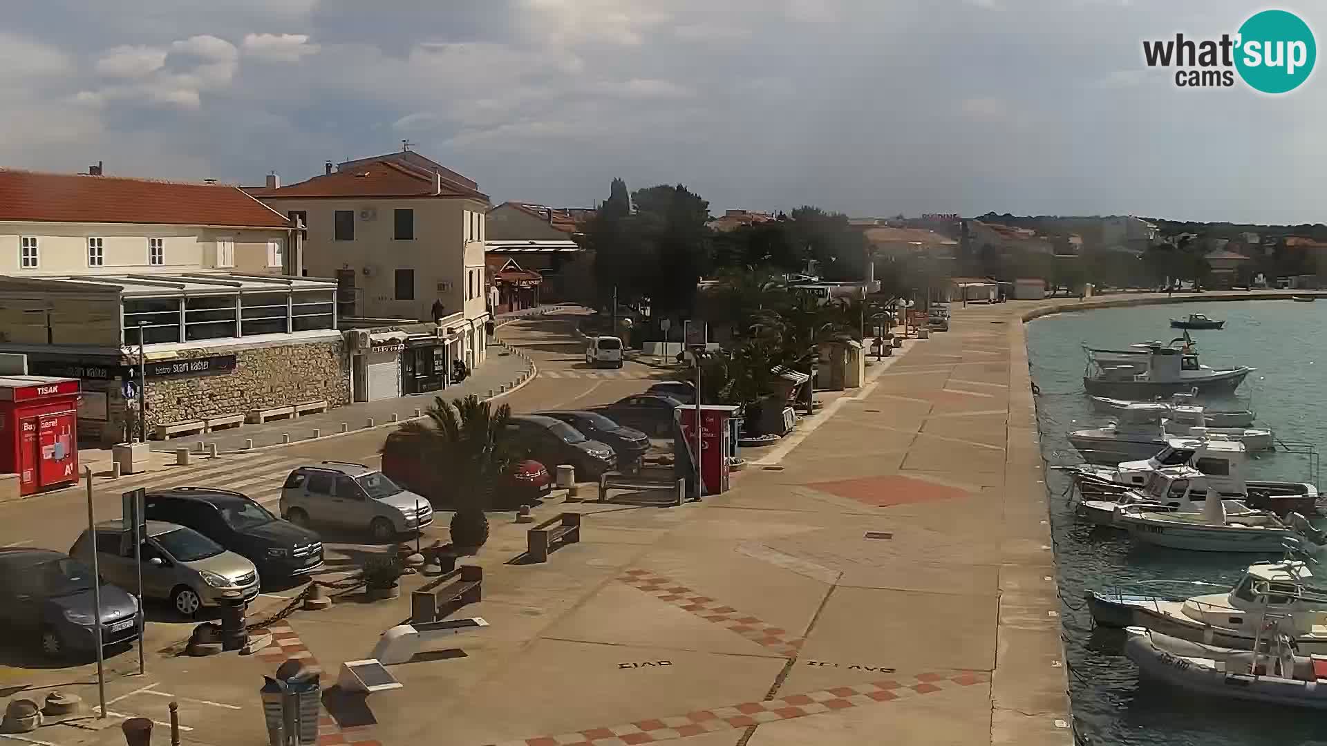 Web kamera Novalja promenada