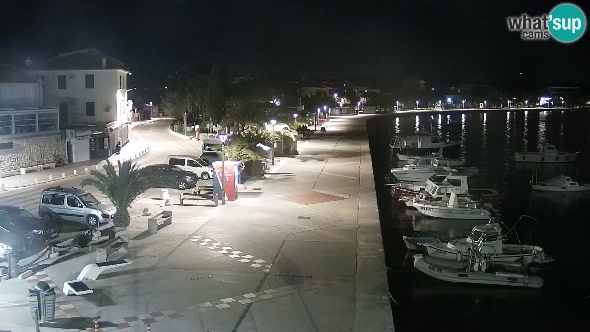 Webcam Novalja seaside promenade
