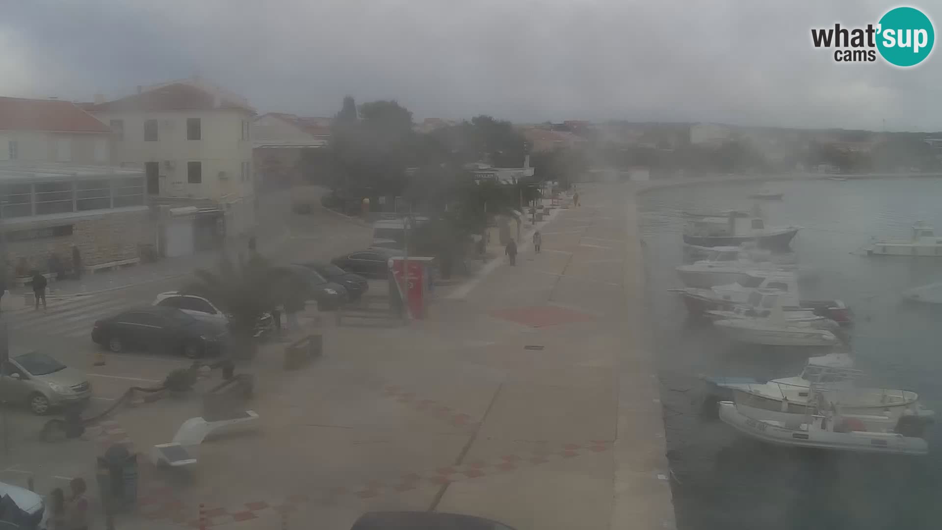 Web kamera Novalja promenada