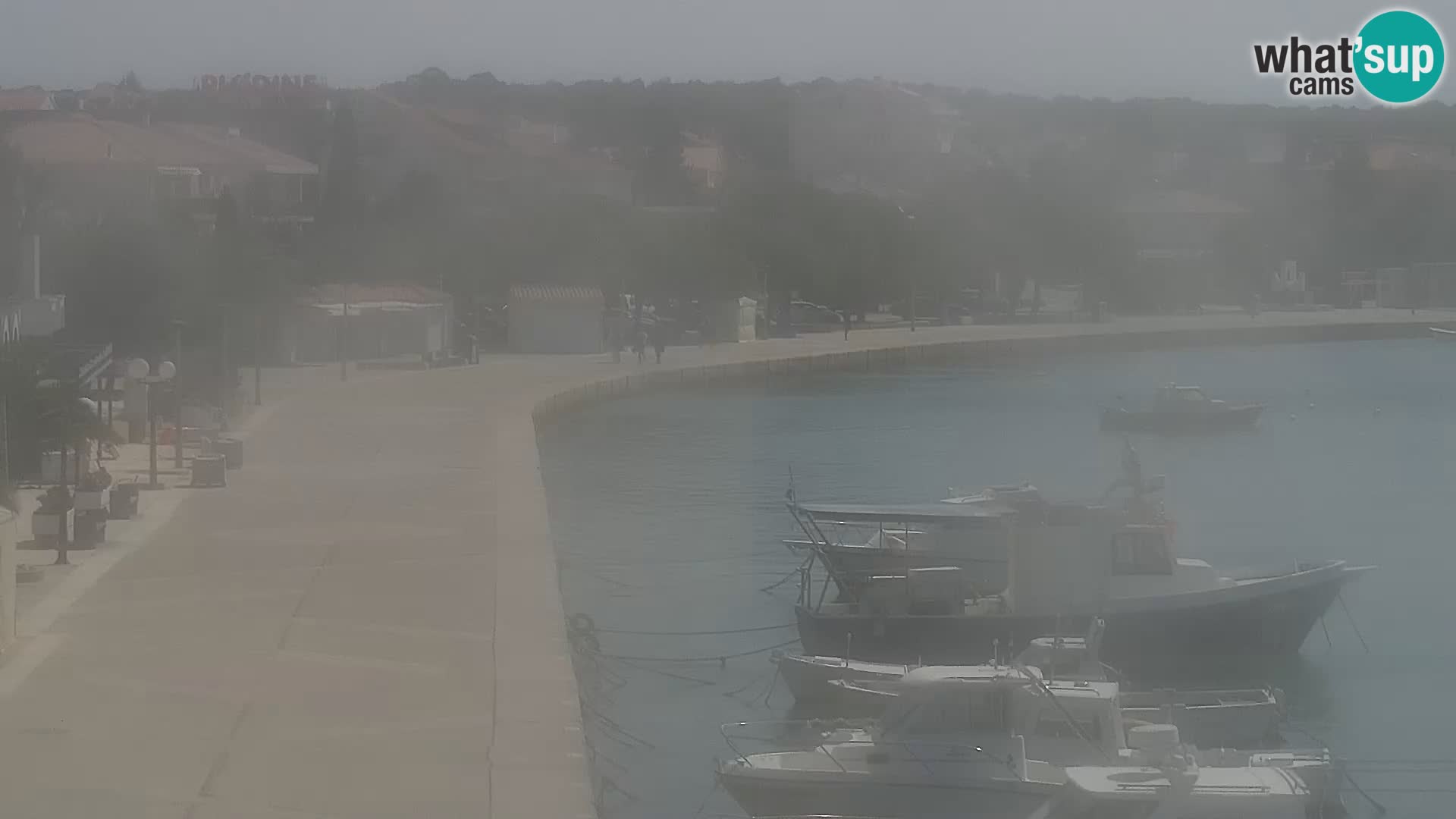 Novalja spletna kamera promenada