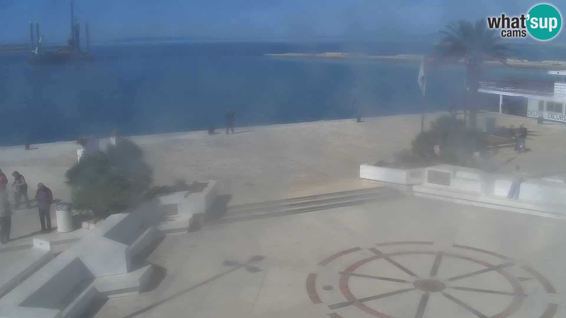 Webcam Novalja seaside promenade