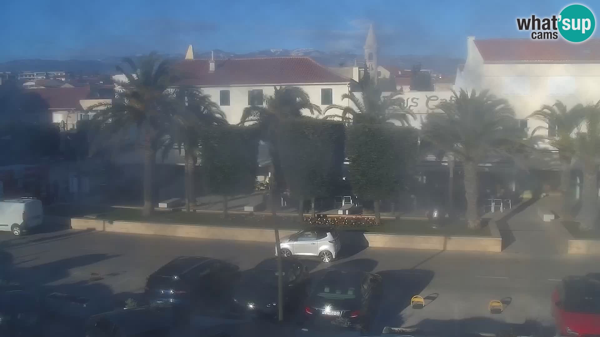 Webcam Novalja seaside promenade