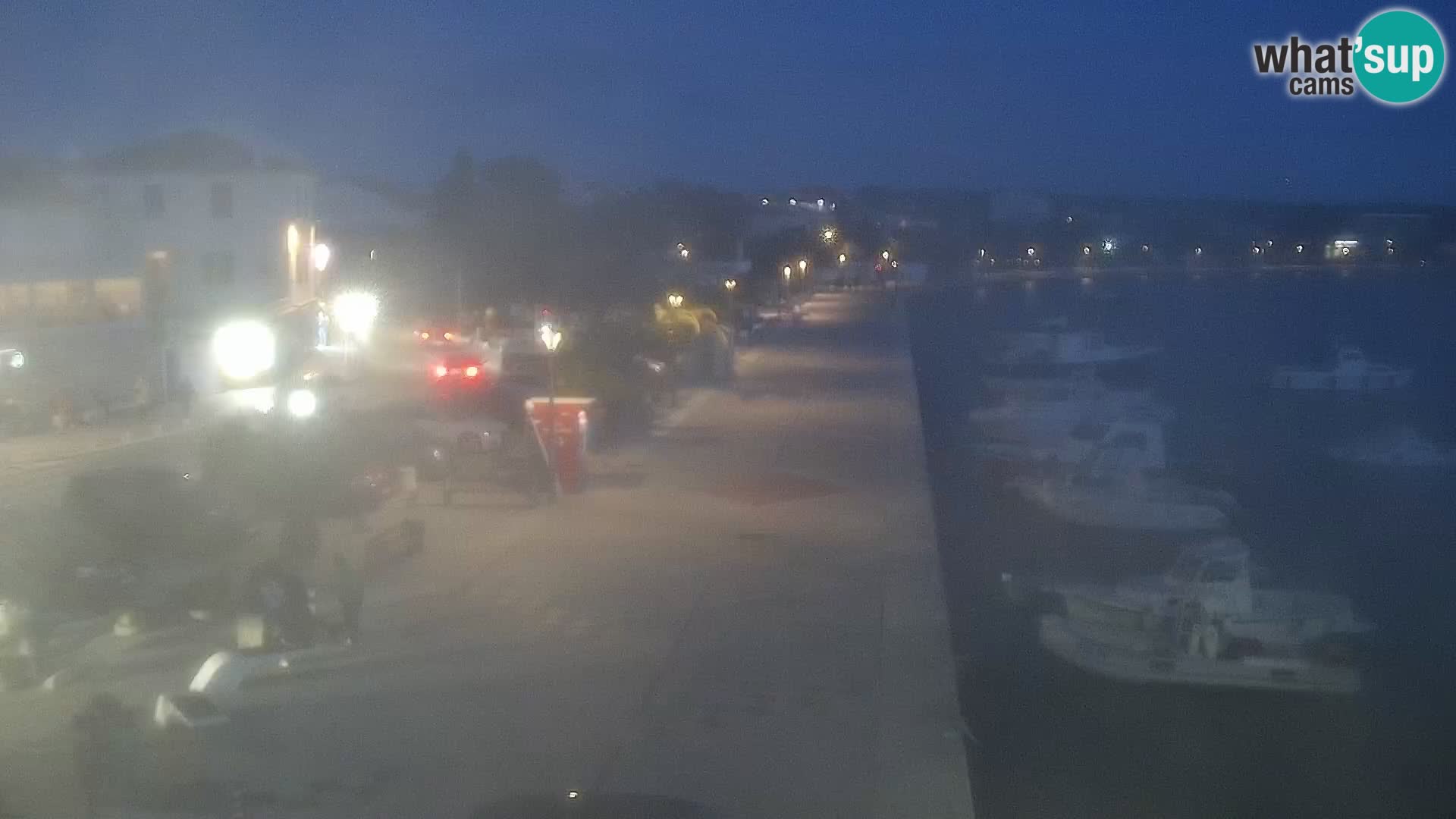 Webcam Novalja seaside promenade
