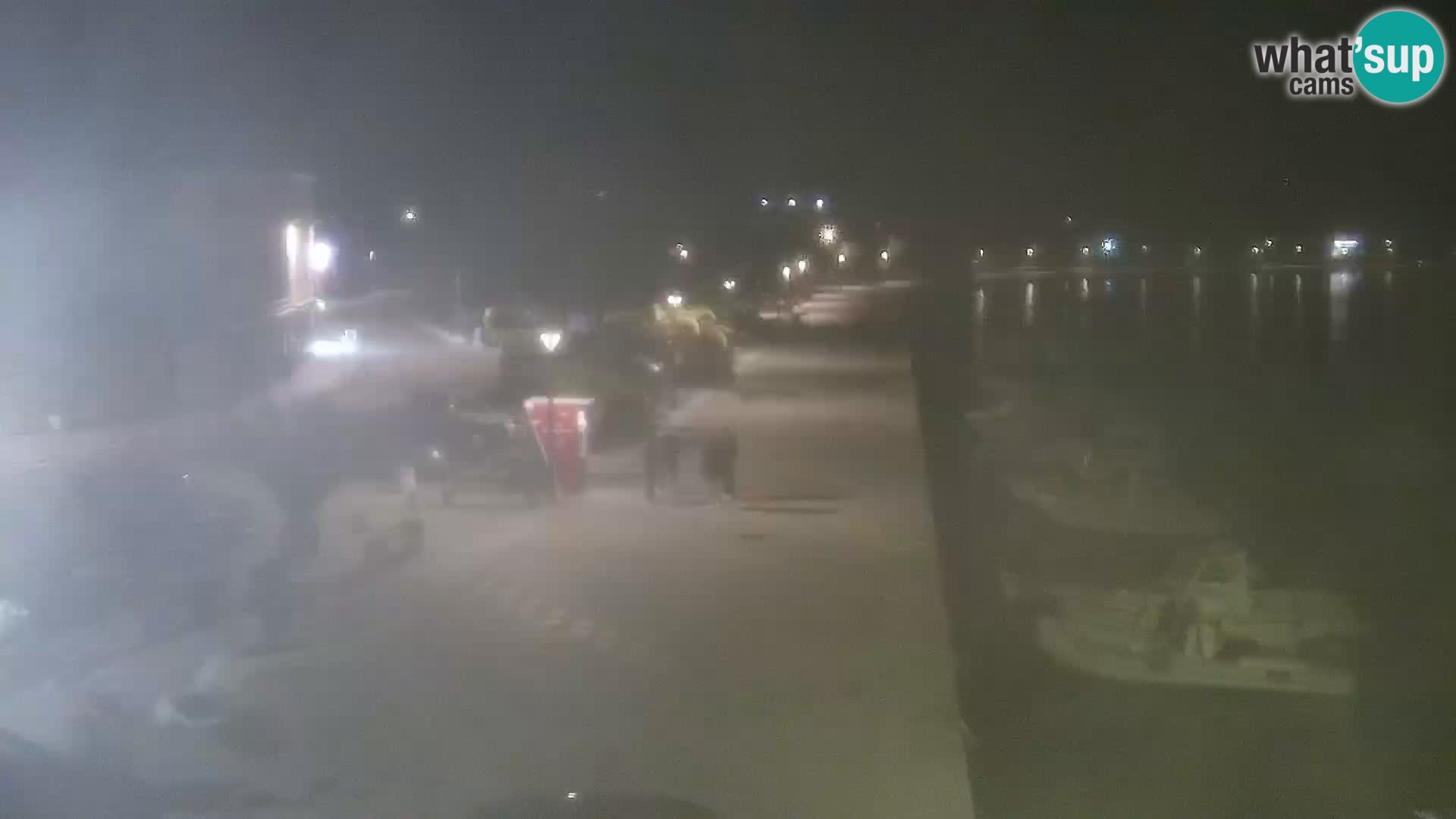 Webcam Novalja seaside promenade