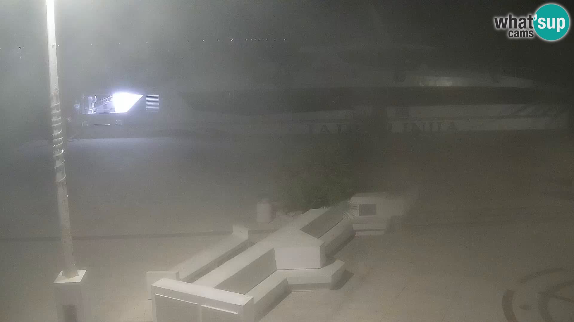 Webcam Novalja seaside promenade