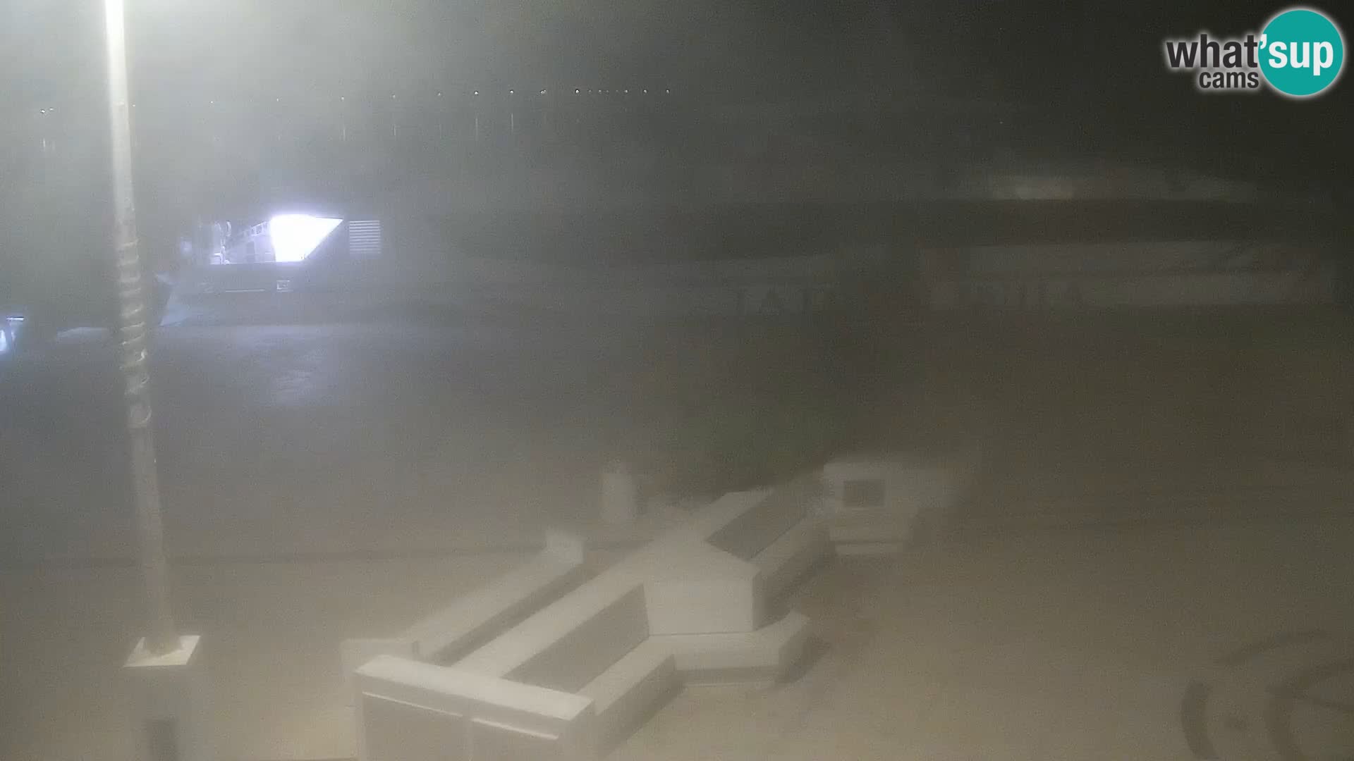 Webcam Novalja seaside promenade