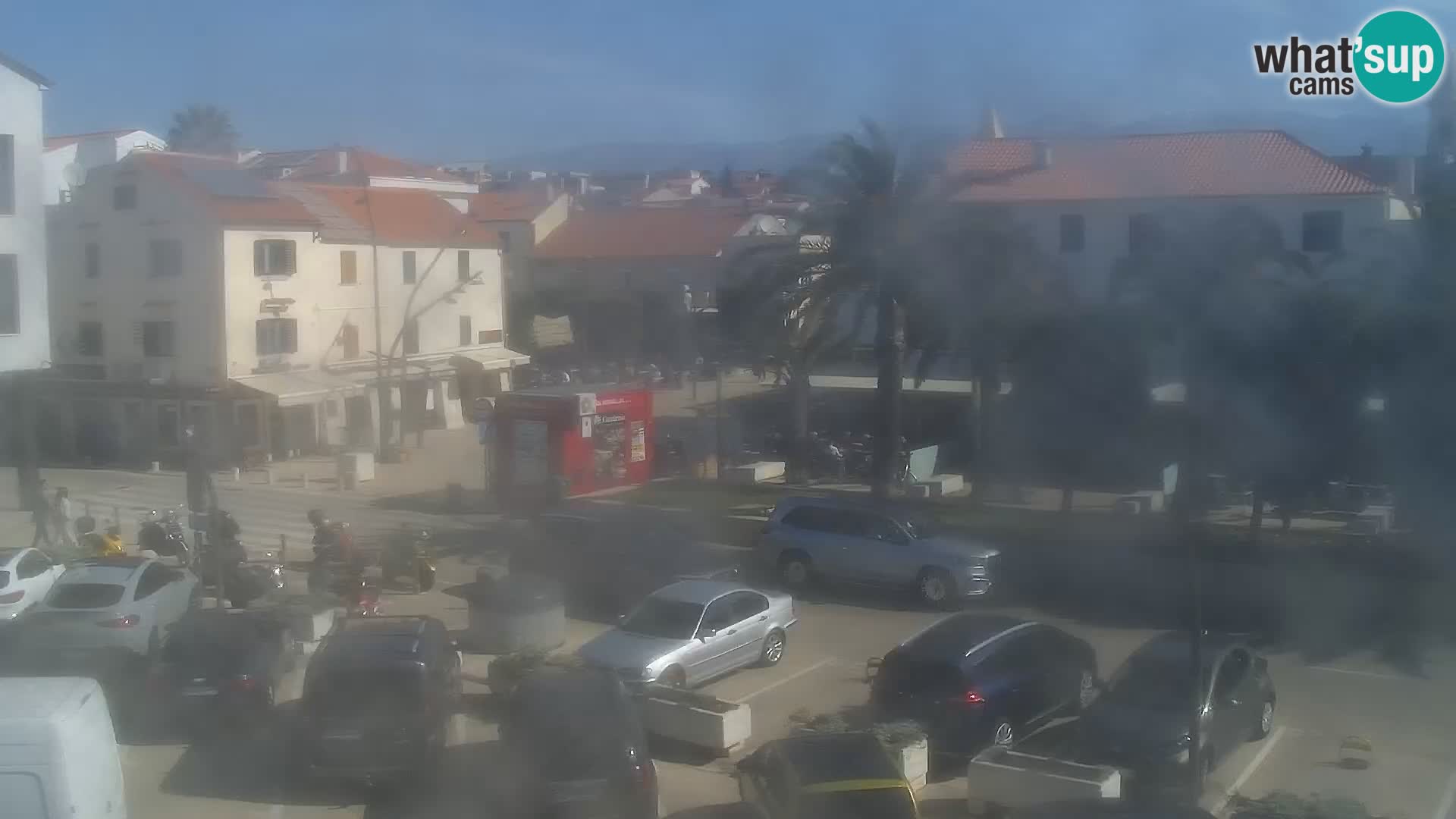 Webcam Novalja seaside promenade