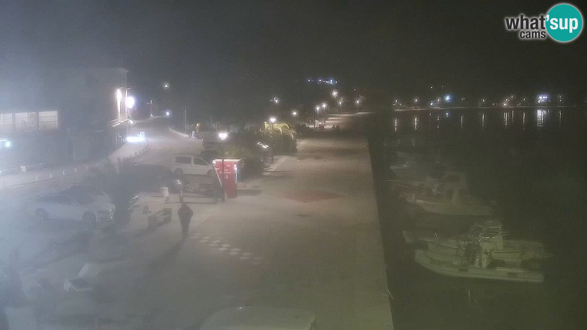 Webcam Novalja seaside promenade