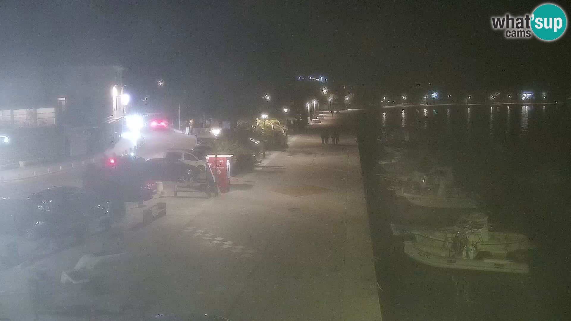 Webcam Novalja seaside promenade