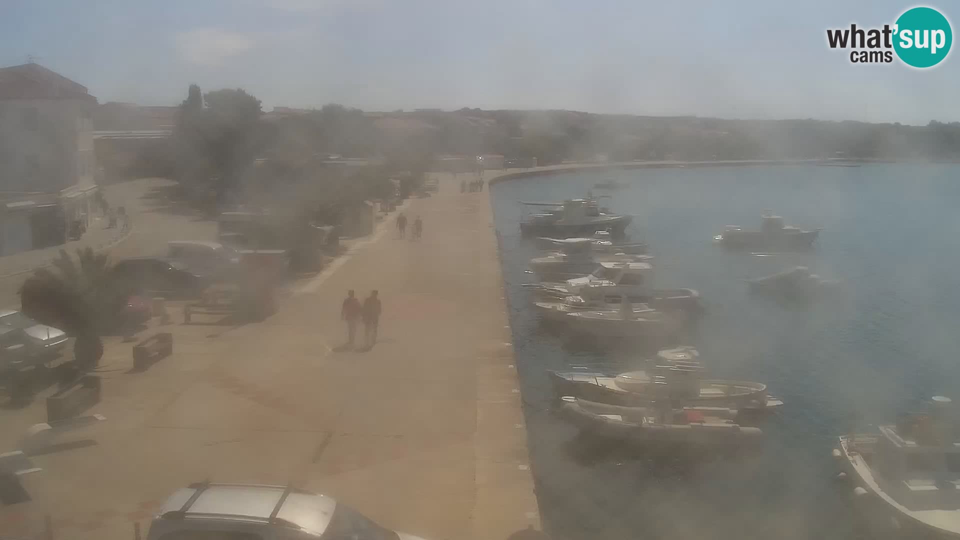 Webcam Novalja seaside promenade