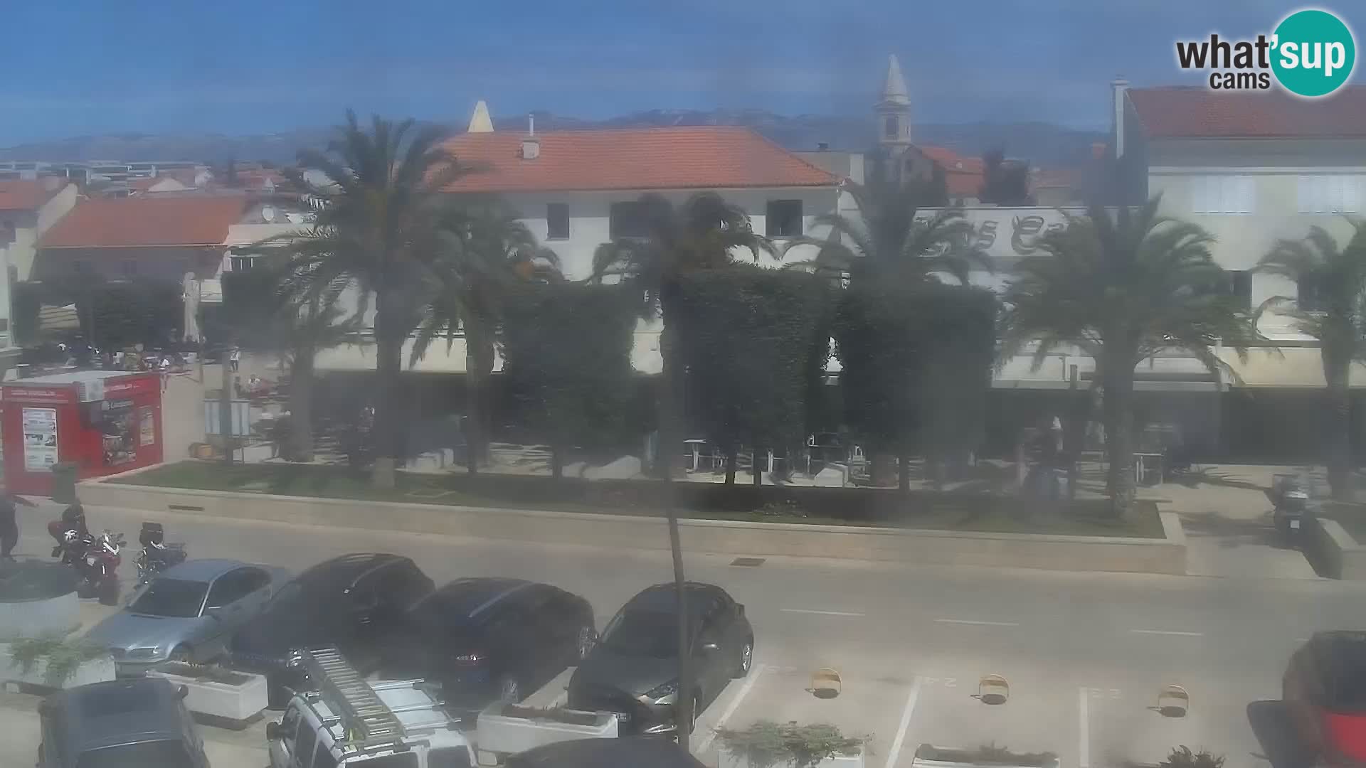 Webcam Novalja seaside promenade