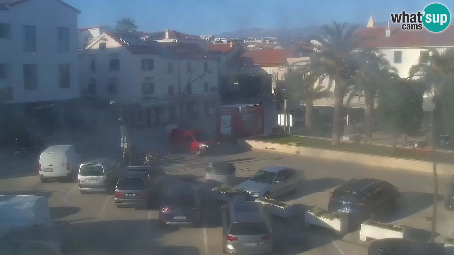 Novalja spletna kamera promenada