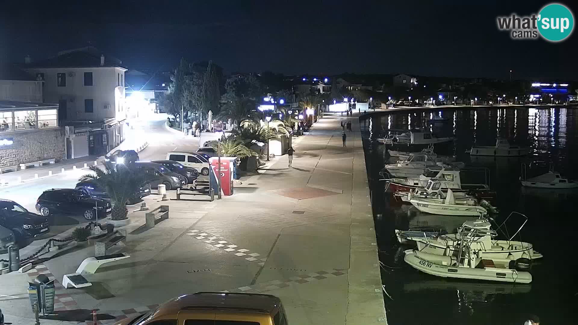 Web kamera Novalja promenada