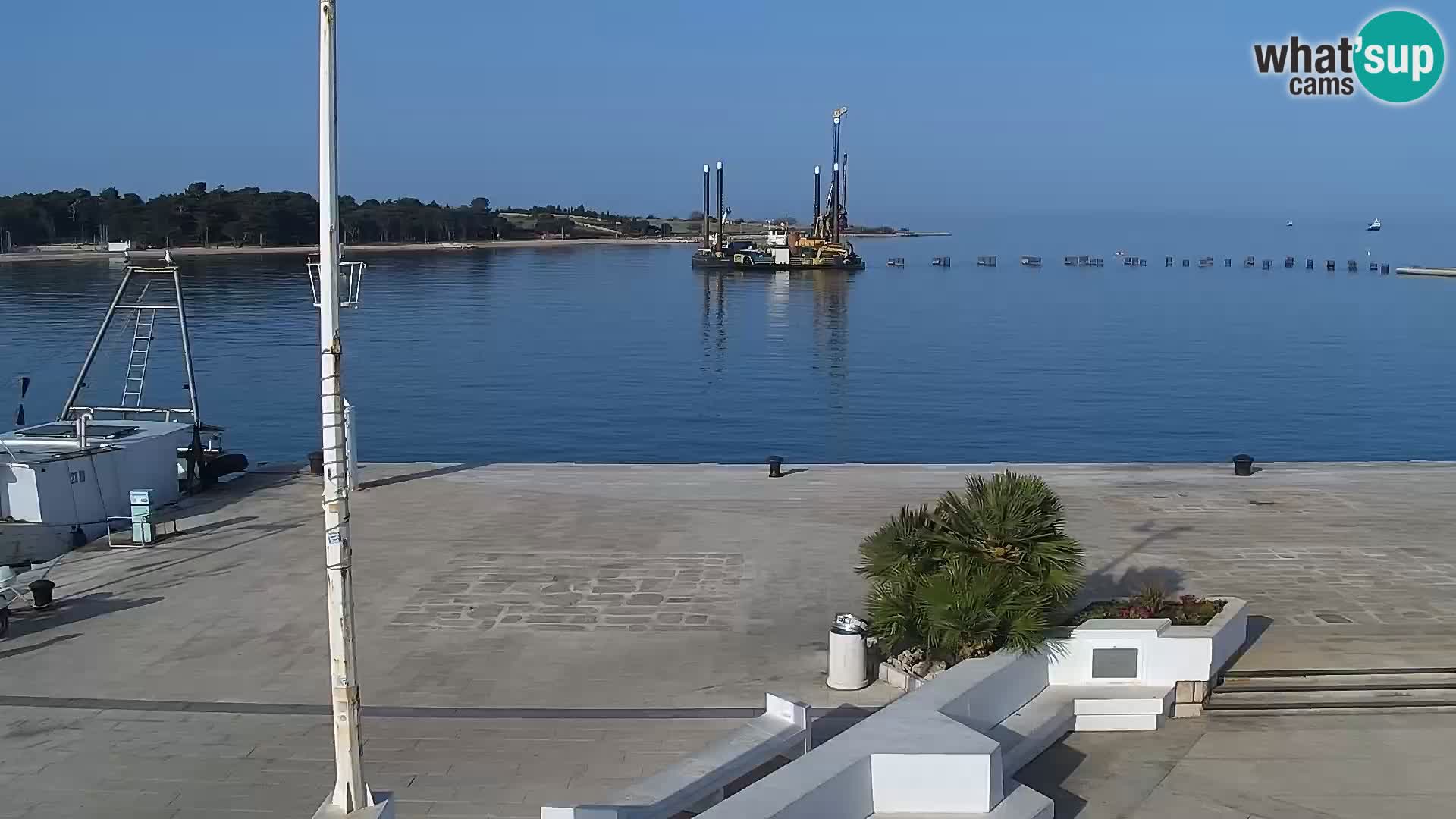 Webcam Novalja seaside promenade