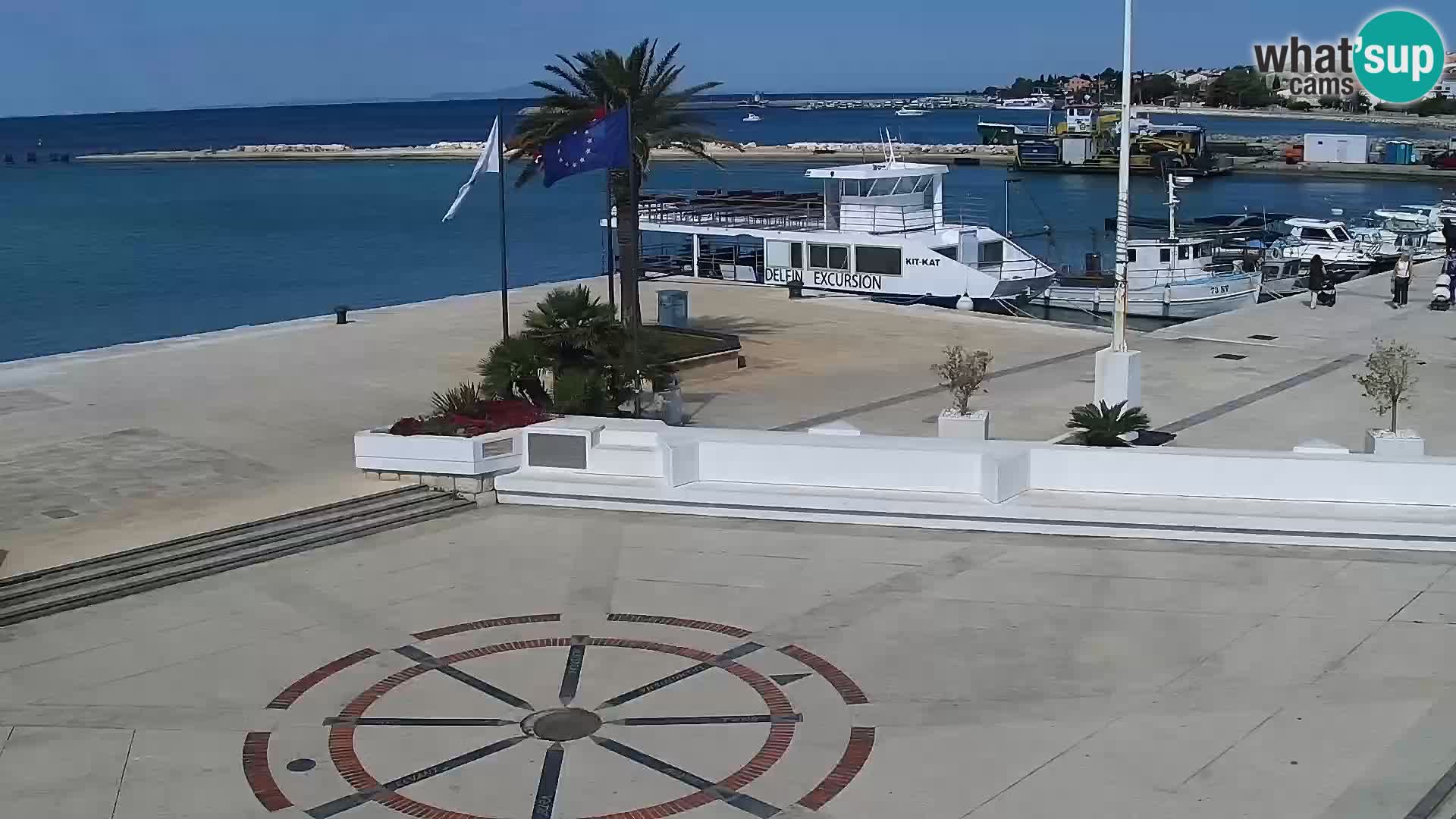 Webcam Novalja seaside promenade