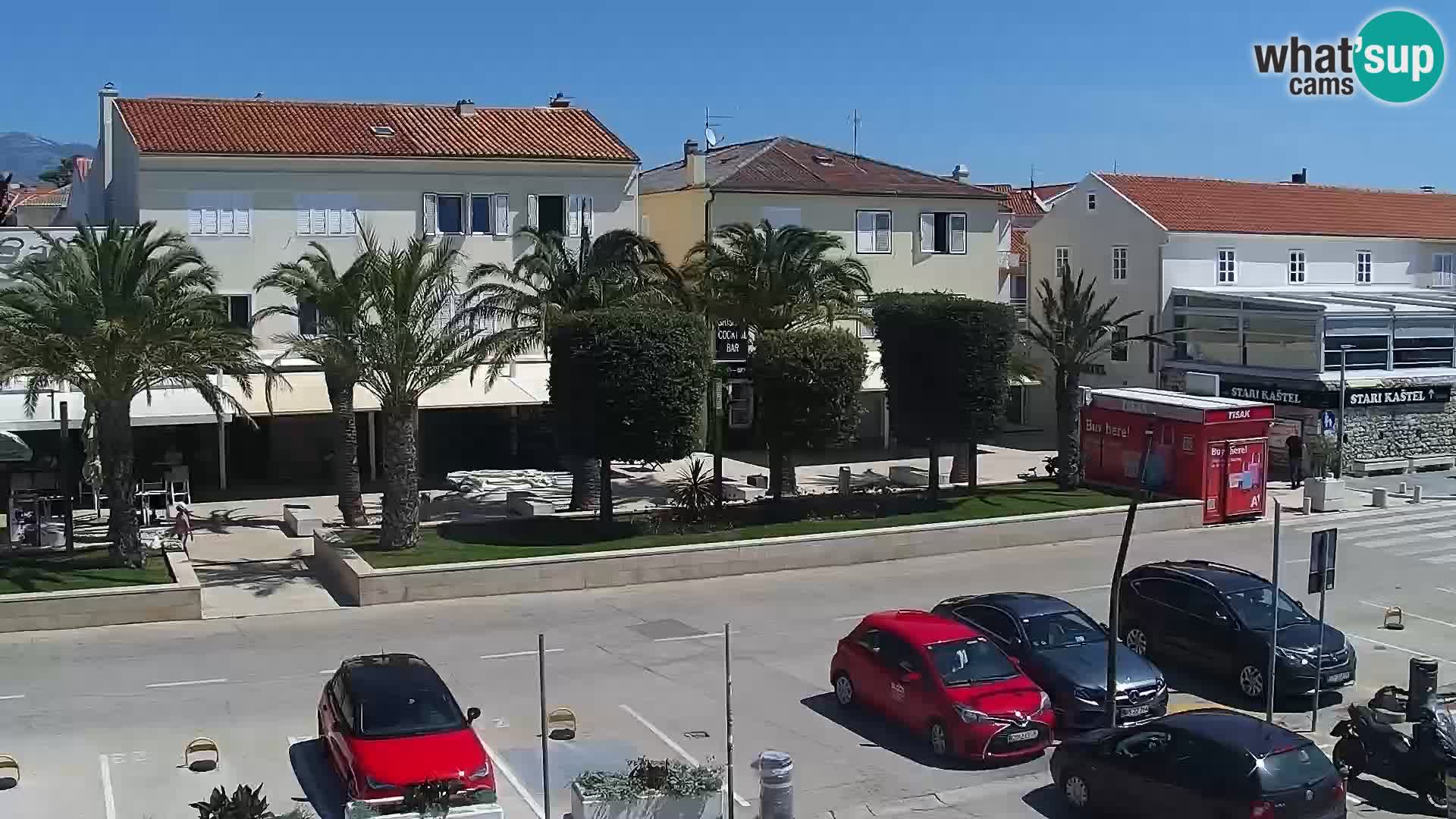 Novalja spletna kamera promenada