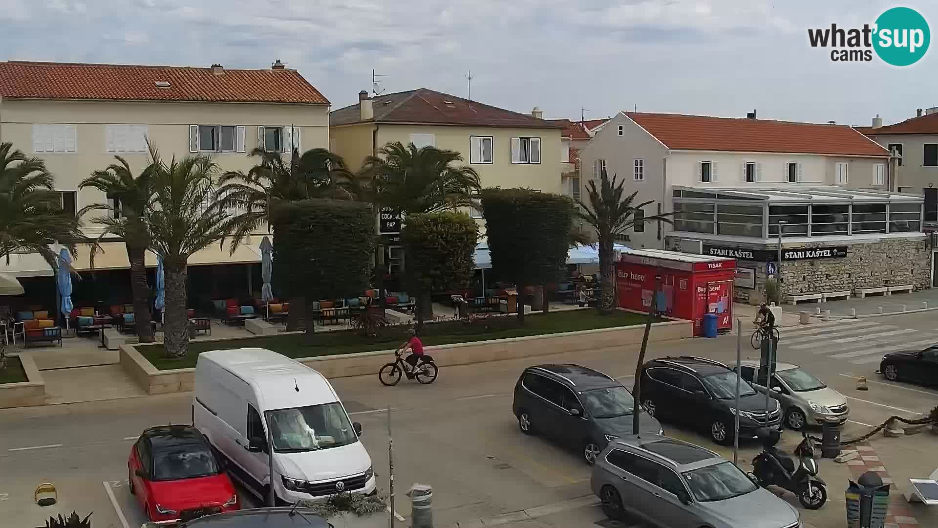 Novalja spletna kamera promenada