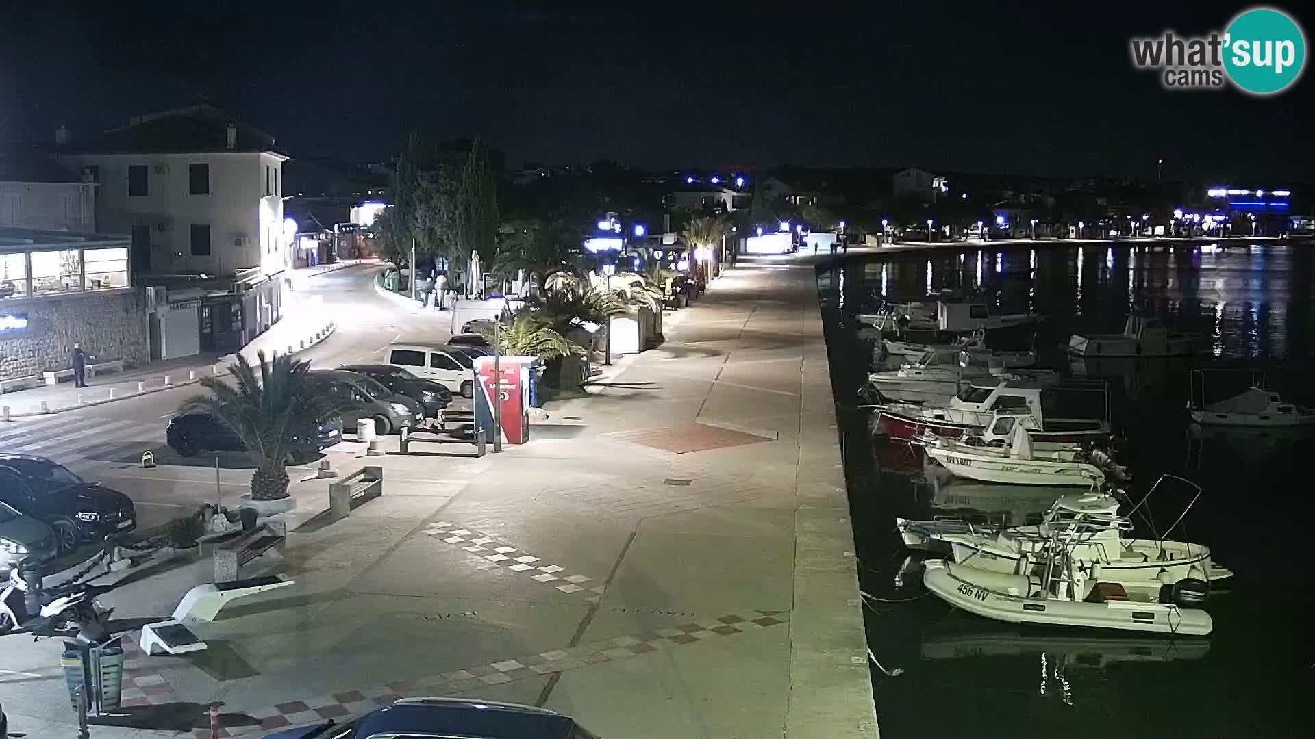 Web kamera Novalja promenada