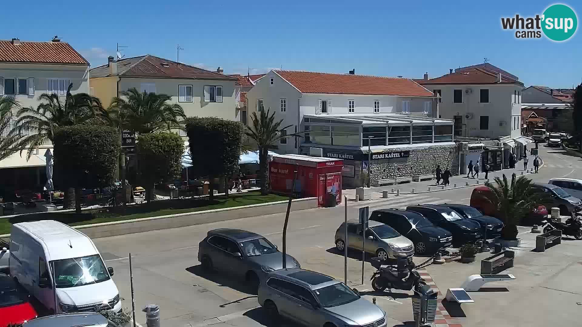 Novalja spletna kamera promenada