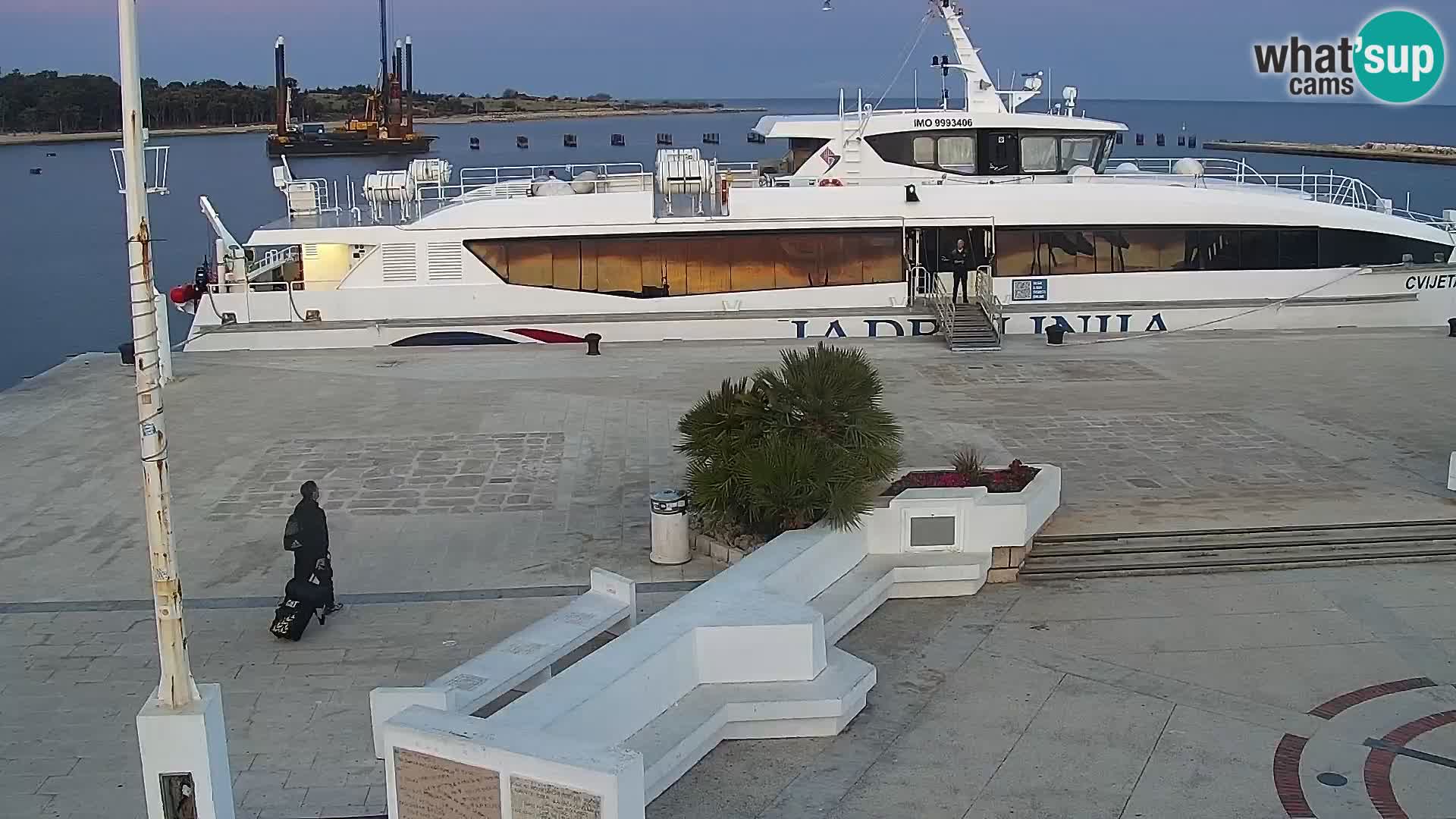 Webcam Novalja seaside promenade