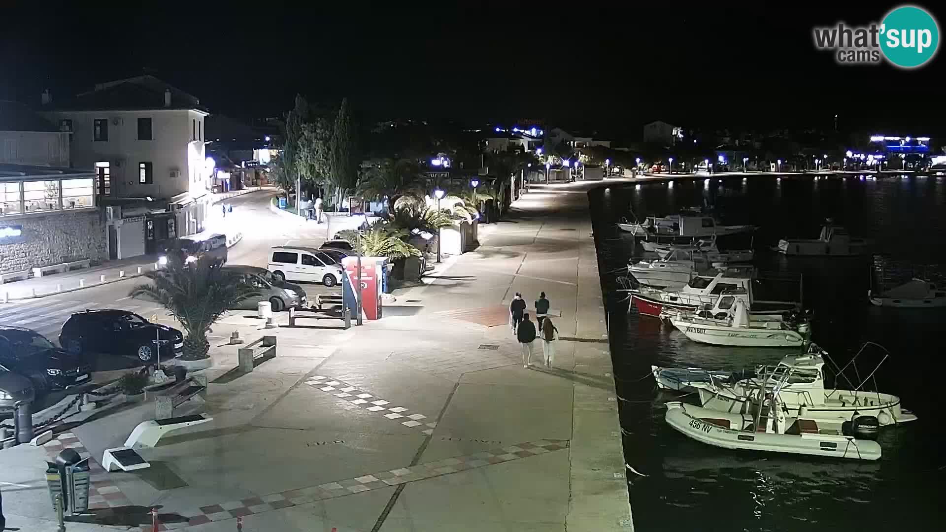 Web kamera Novalja promenada